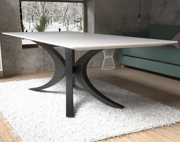 Unique Shape Metal Table Base/Legs Matte Black - Image 4