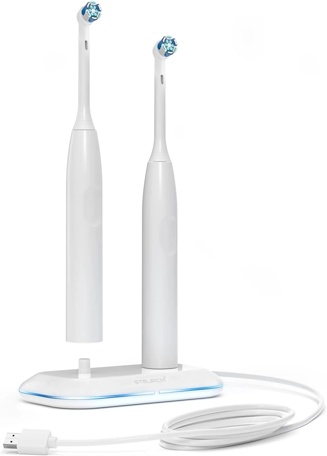 Universal Electric Toothbrush Charger - Compatible with Philips Sonicare and Oral-B Models, Single/Dual Charging Ports - Image 4