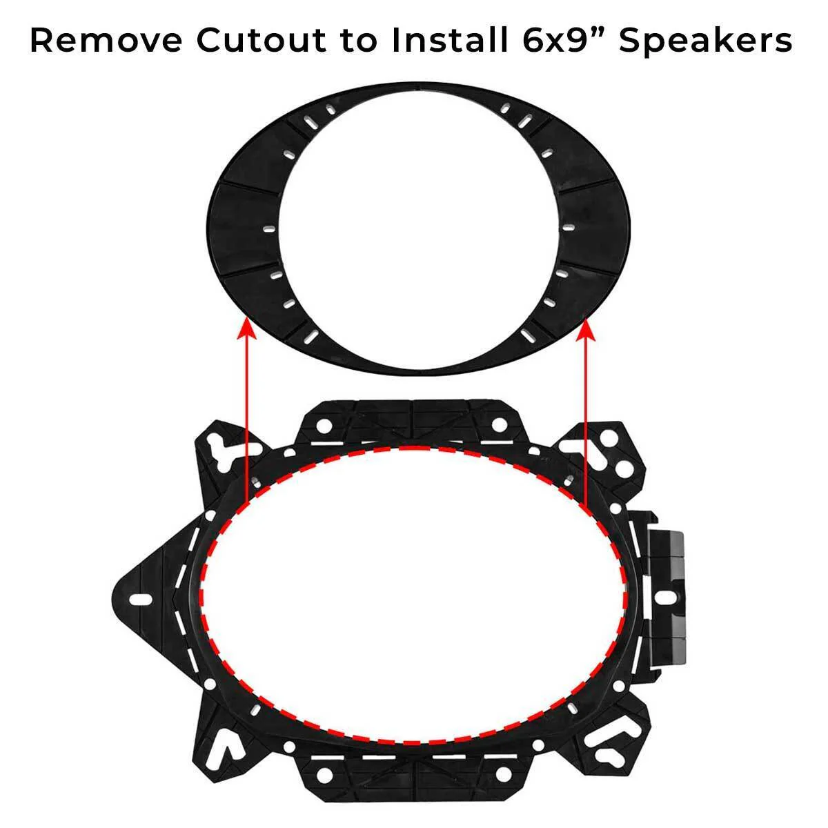 Universal OEM Speaker Adapter for 6x9” or 6.5" Speakers - Image 2