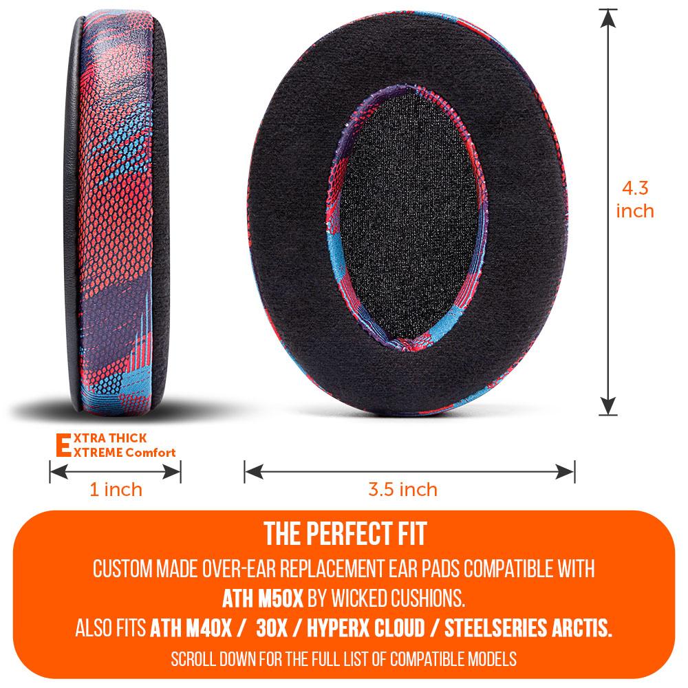 Upgraded Gaming Earpads - Hybrid Velour - Image 11