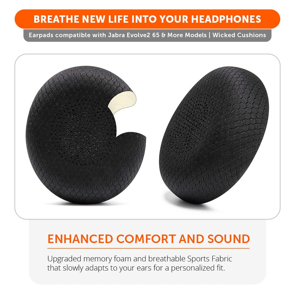 Upgraded Jabra Evolve2 65 Earpads - WC PadZ Evolve2 65 - Image 4