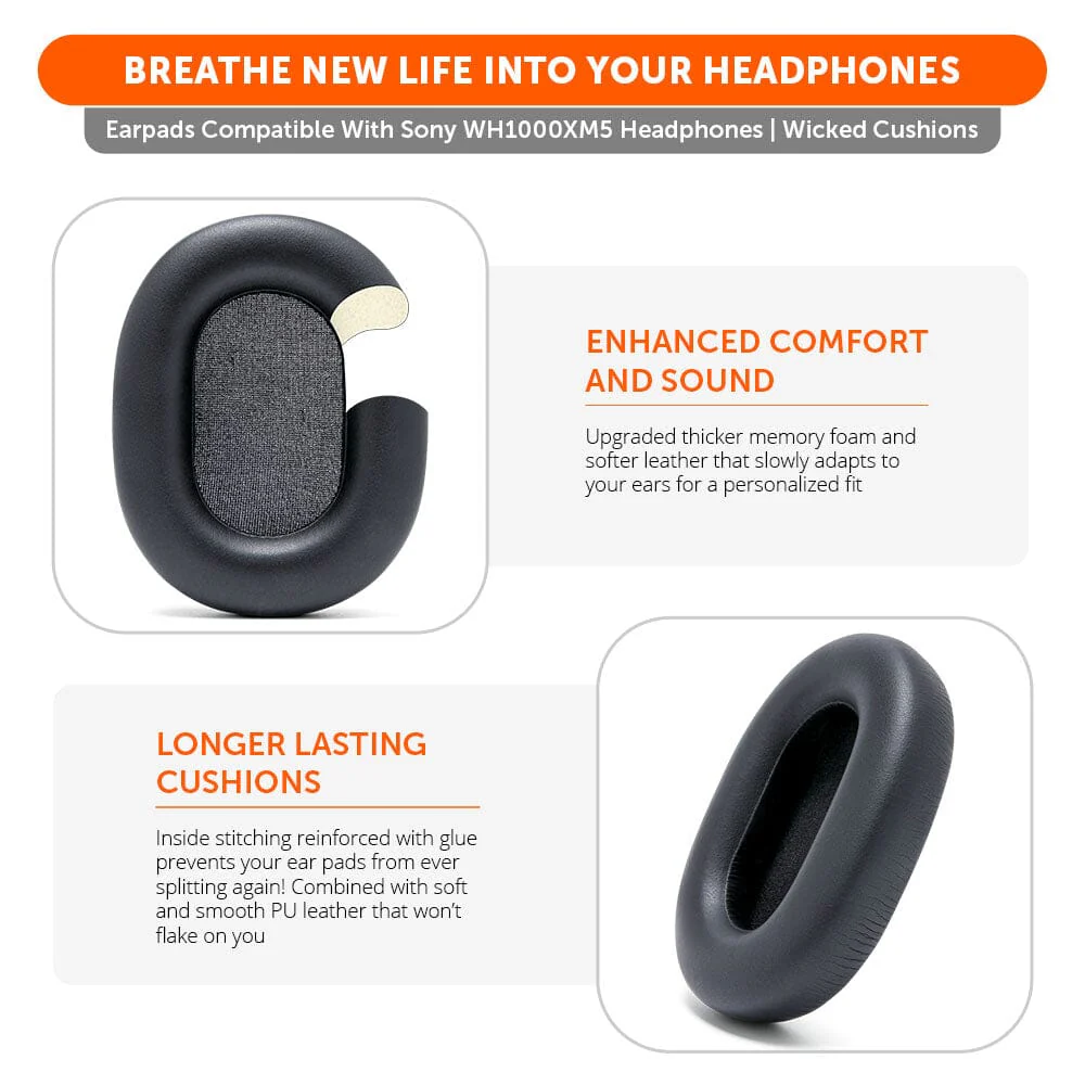 Upgraded Sony XM5 Replacement Ear Pads - Image 3