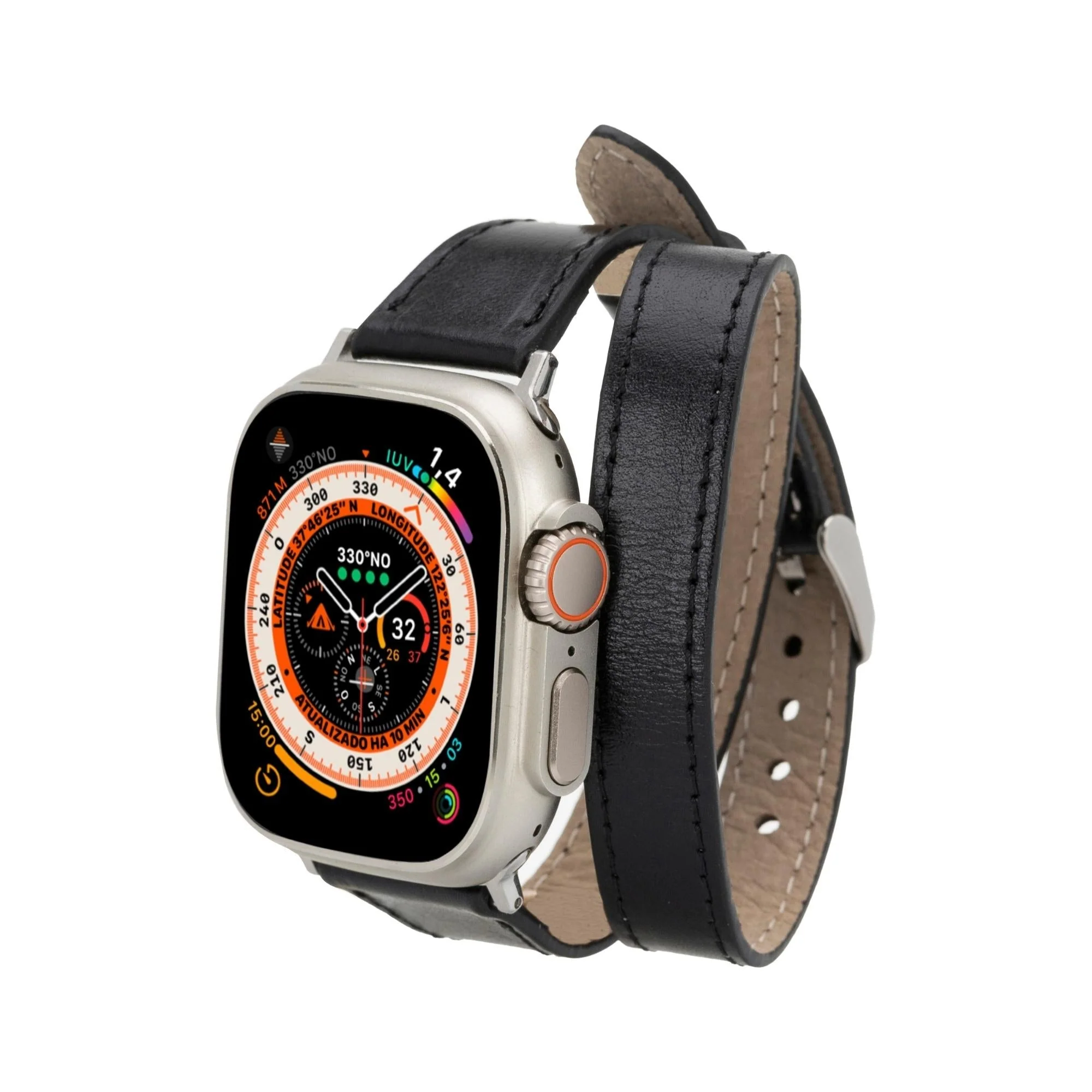 Vail Double Tour Leather Bands for Apple Watch 9, Ultra 2 and SE - Image 13