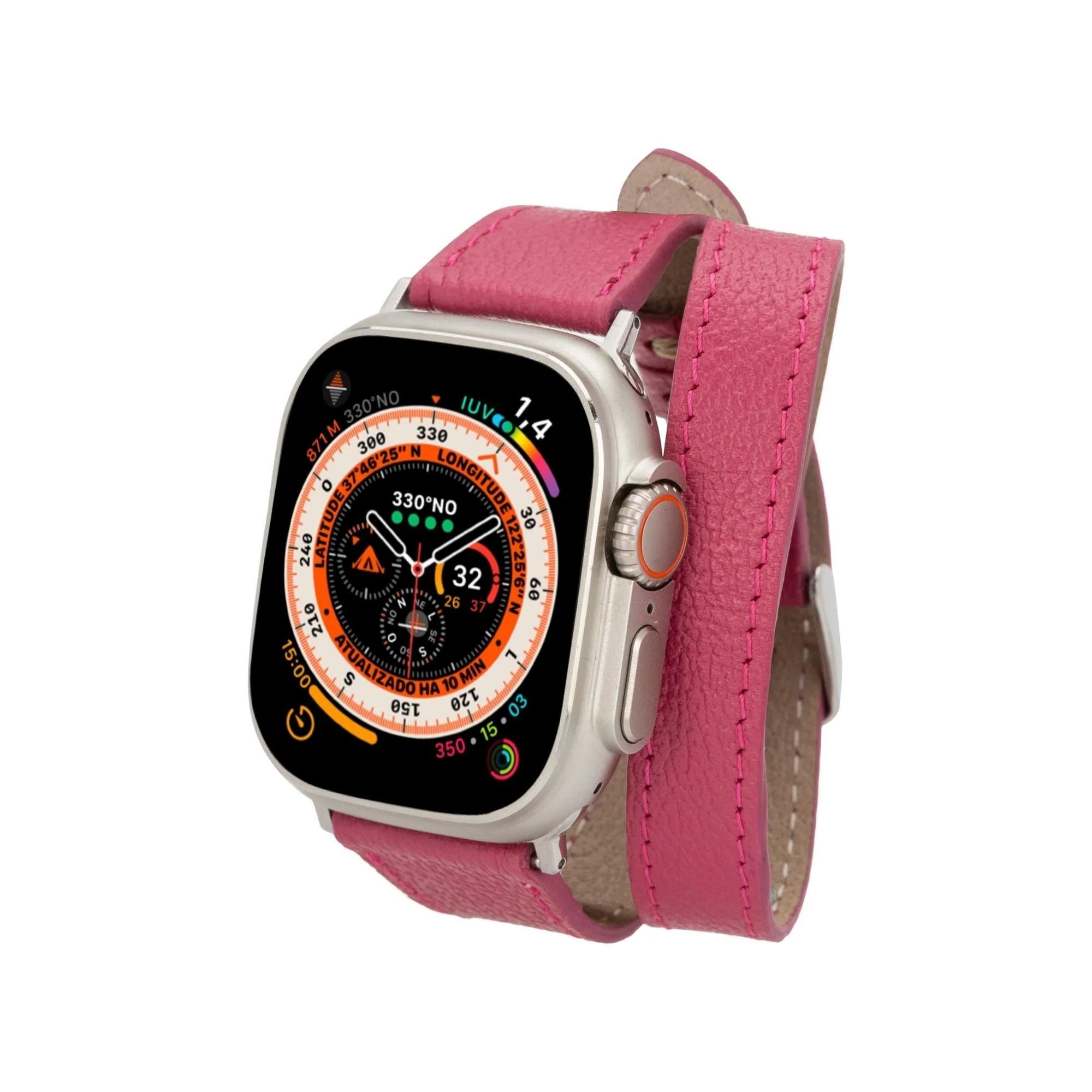 Vail Double Tour Leather Bands for Apple Watch 9, Ultra 2 and SE - Image 17