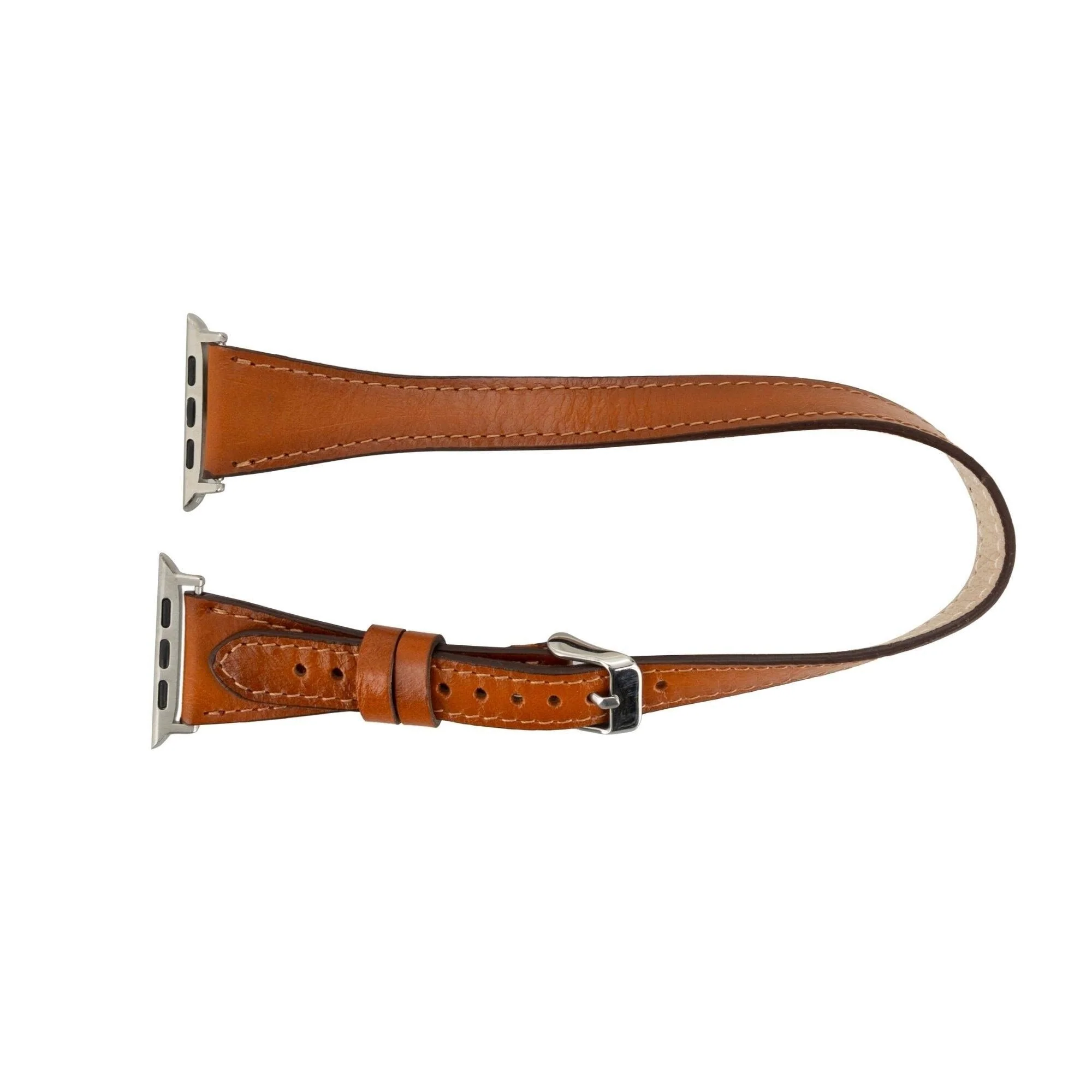 Vail Double Tour Leather Bands for Apple Watch 9, Ultra 2 and SE - Image 3