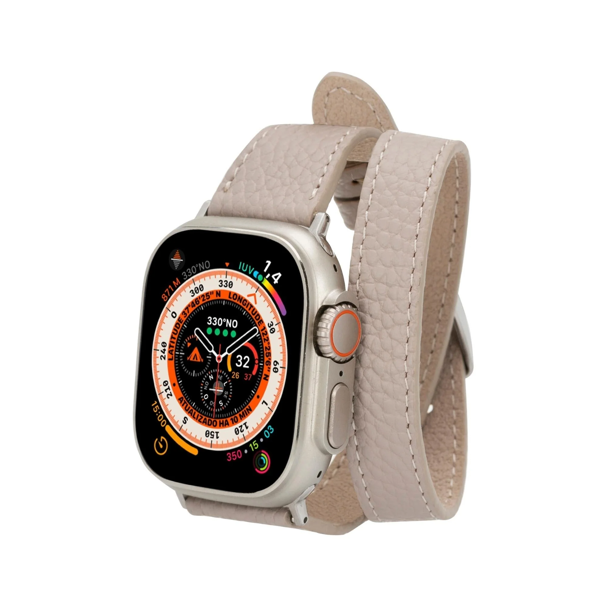Vail Double Tour Leather Bands for Apple Watch 9, Ultra 2 and SE - Image 33