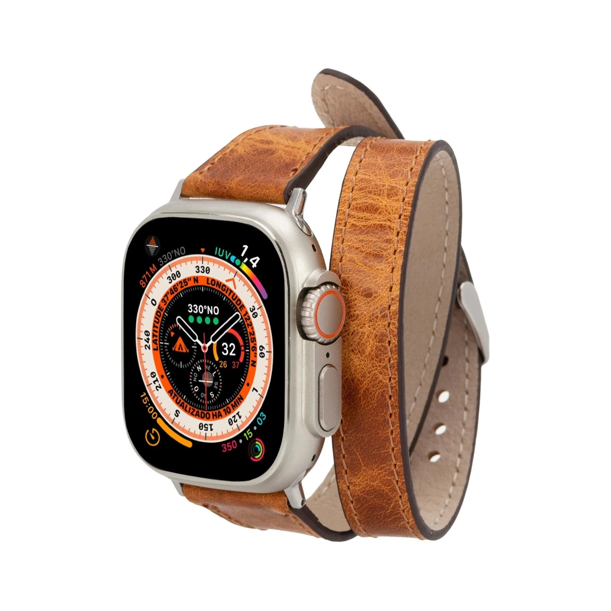 Vail Double Tour Leather Bands for Apple Watch 9, Ultra 2 and SE - Image 41