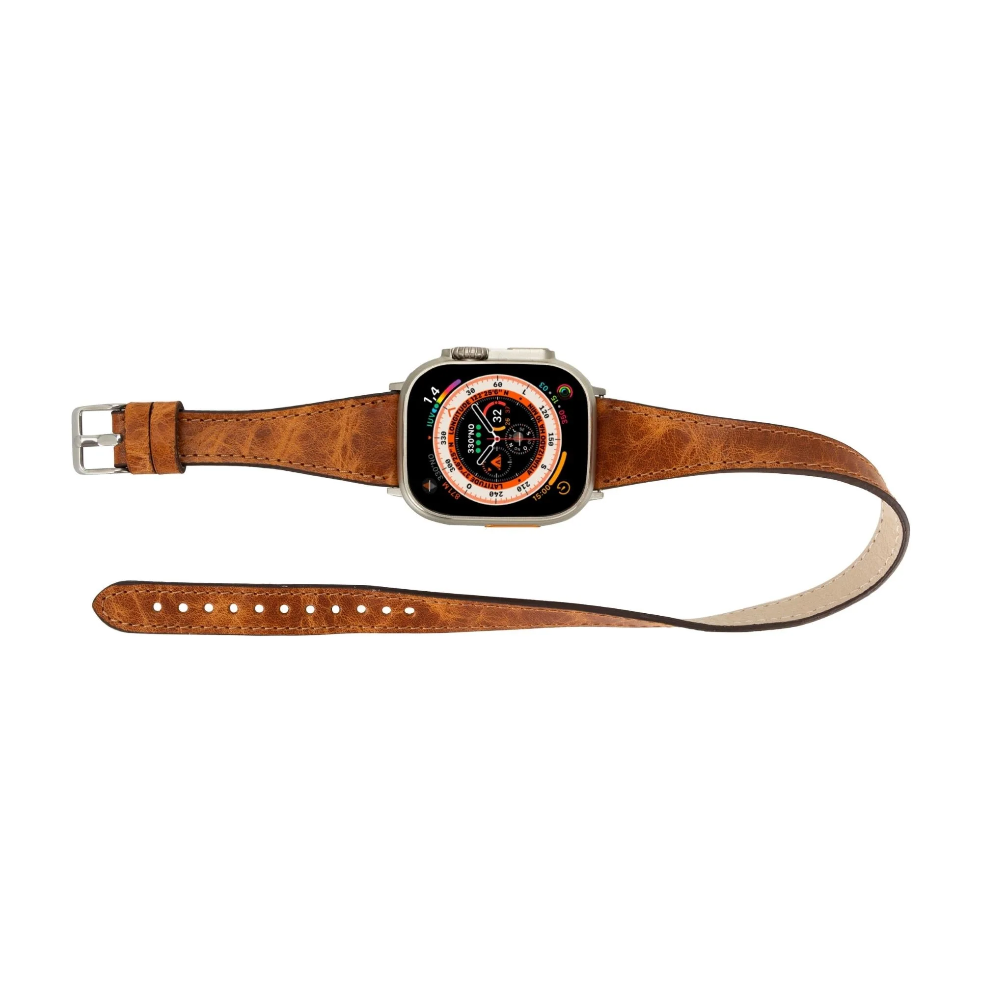 Vail Double Tour Leather Bands for Apple Watch 9, Ultra 2 and SE - Image 43