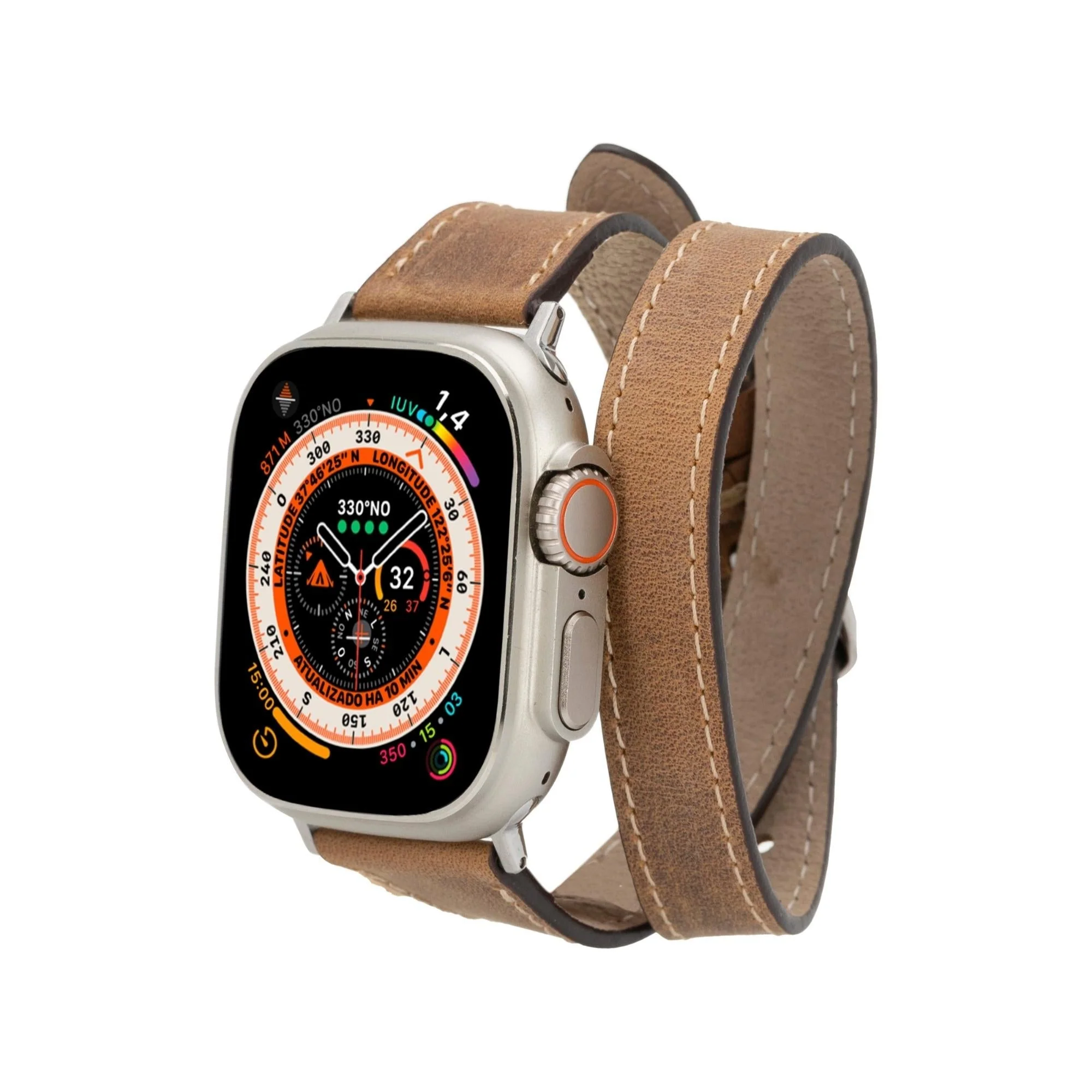 Vail Double Tour Leather Bands for Apple Watch 9, Ultra 2 and SE - Image 45