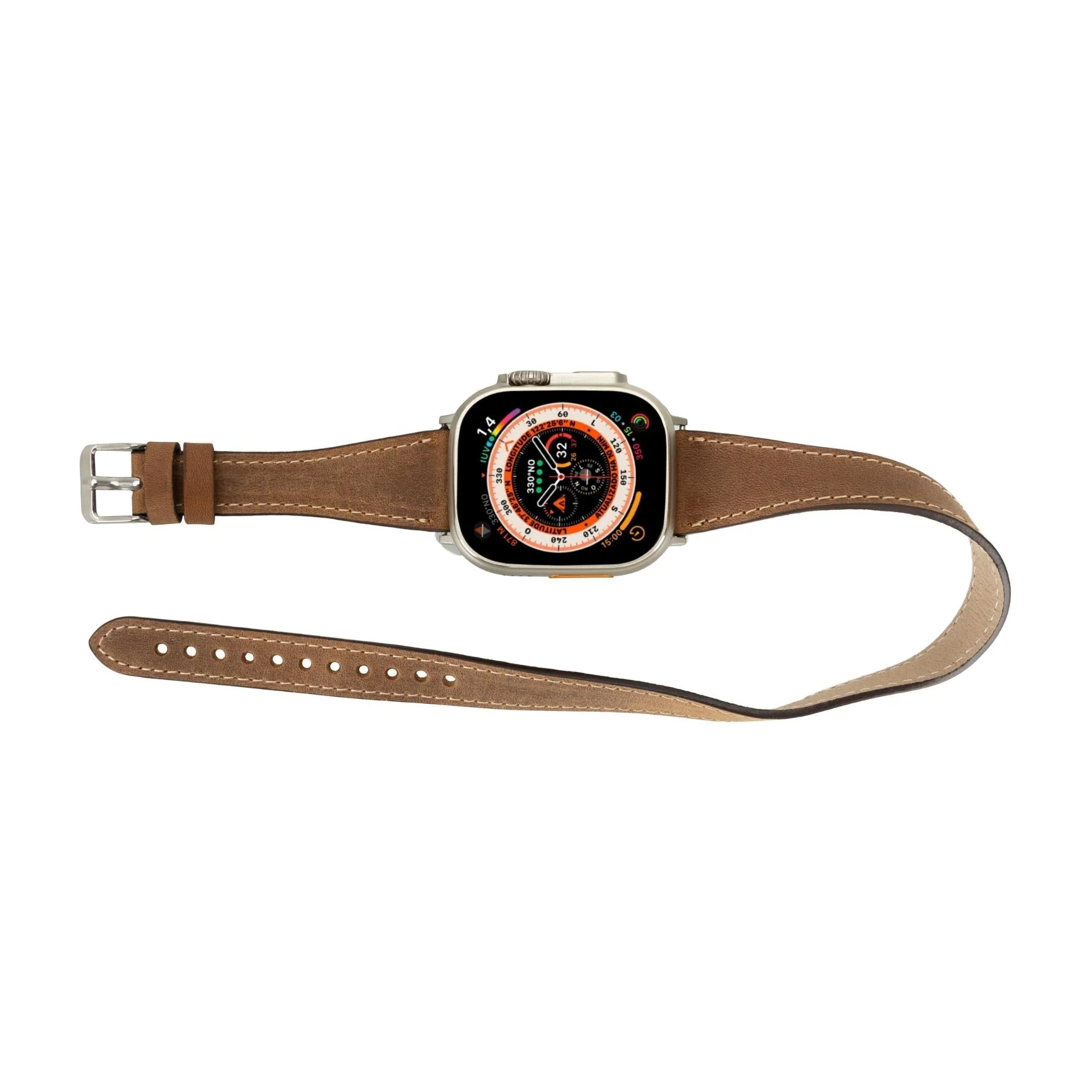Vail Double Tour Leather Bands for Apple Watch 9, Ultra 2 and SE - Image 47