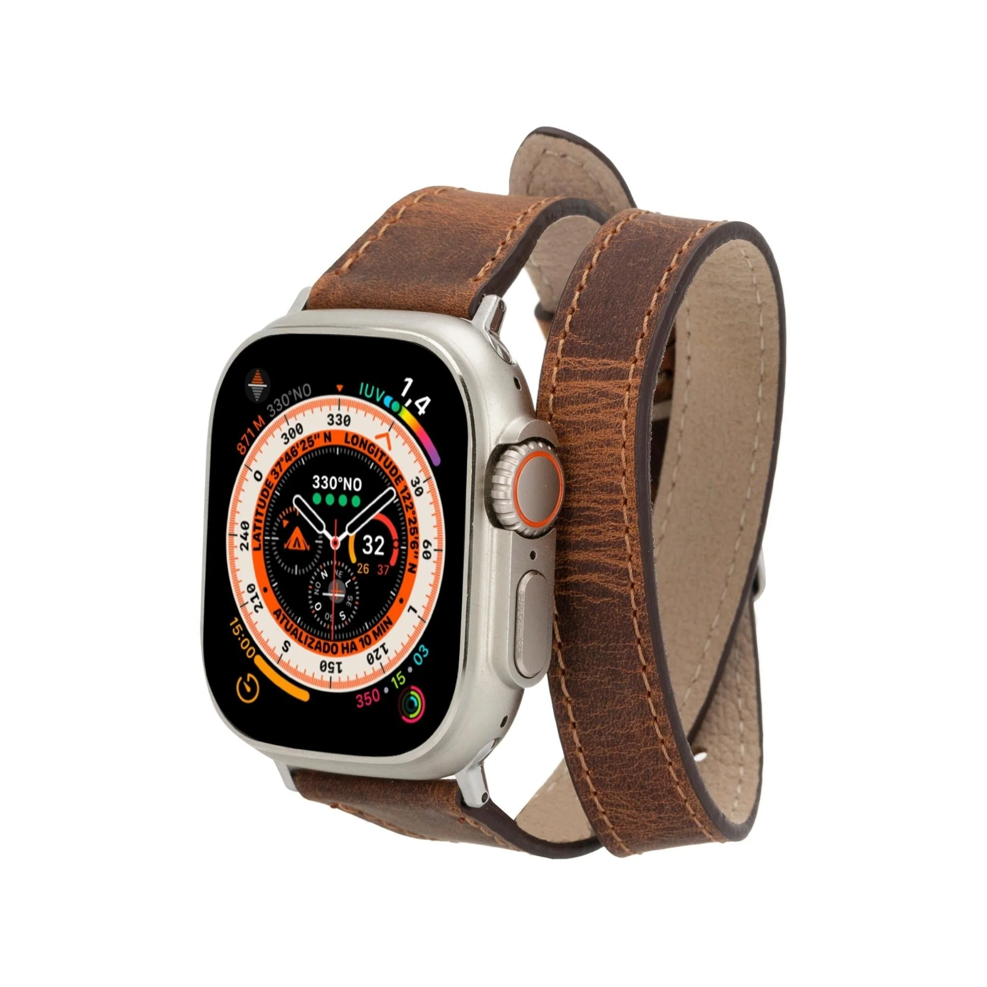 Vail Double Tour Leather Bands for Apple Watch 9, Ultra 2 and SE - Image 53
