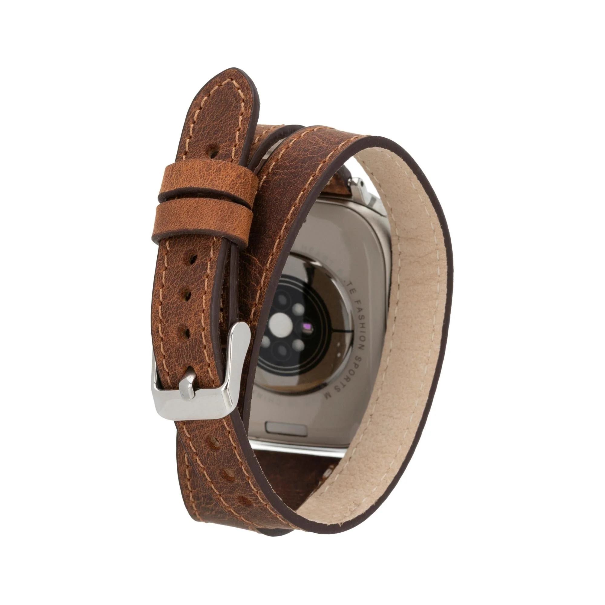 Vail Double Tour Leather Bands for Apple Watch 9, Ultra 2 and SE - Image 54