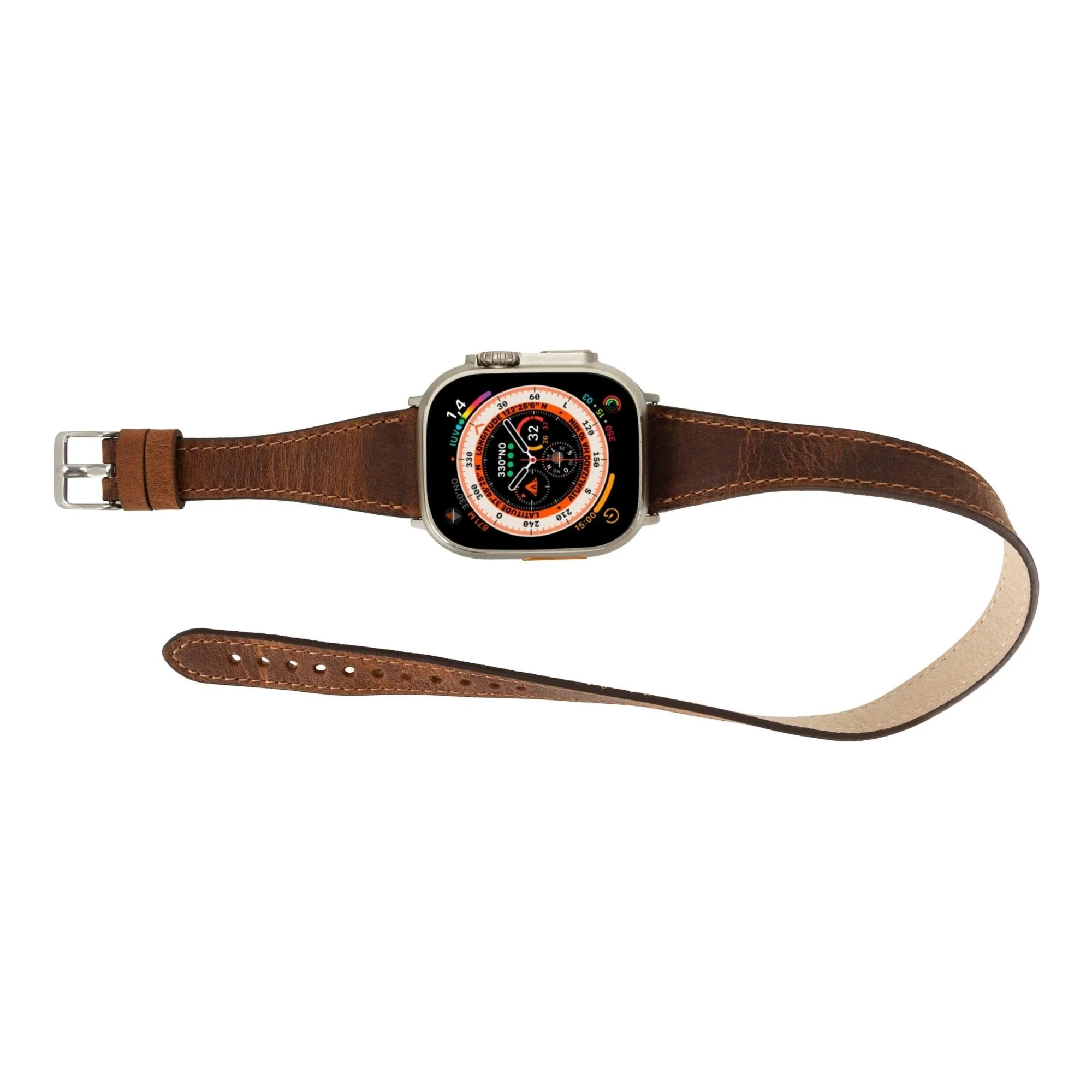Vail Double Tour Leather Bands for Apple Watch 9, Ultra 2 and SE - Image 55