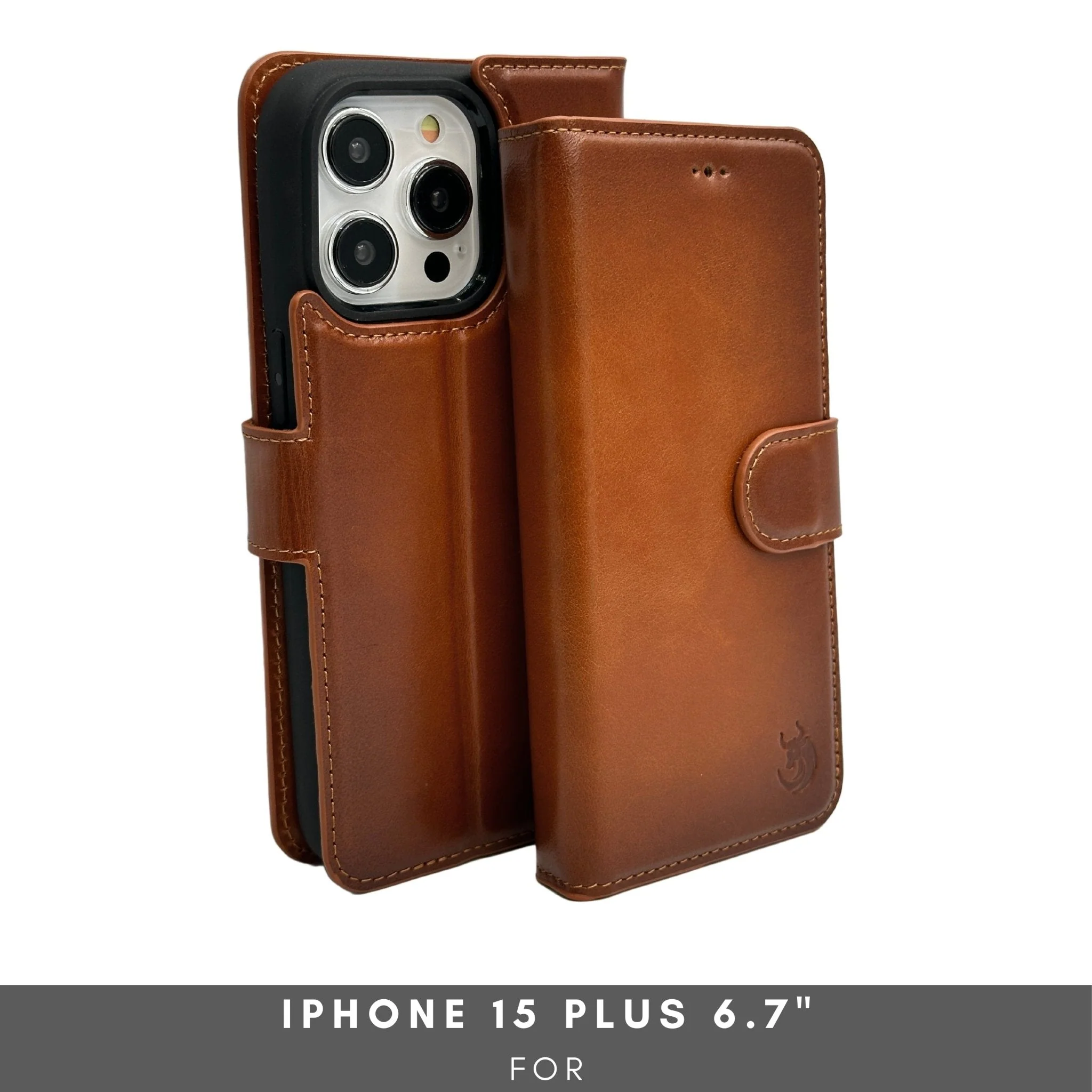 Vegas Premium Leather iPhone 15 Plus Wallet Case with MagSafe | Detachable RFID Blocking Luxury Wallet - Image 2