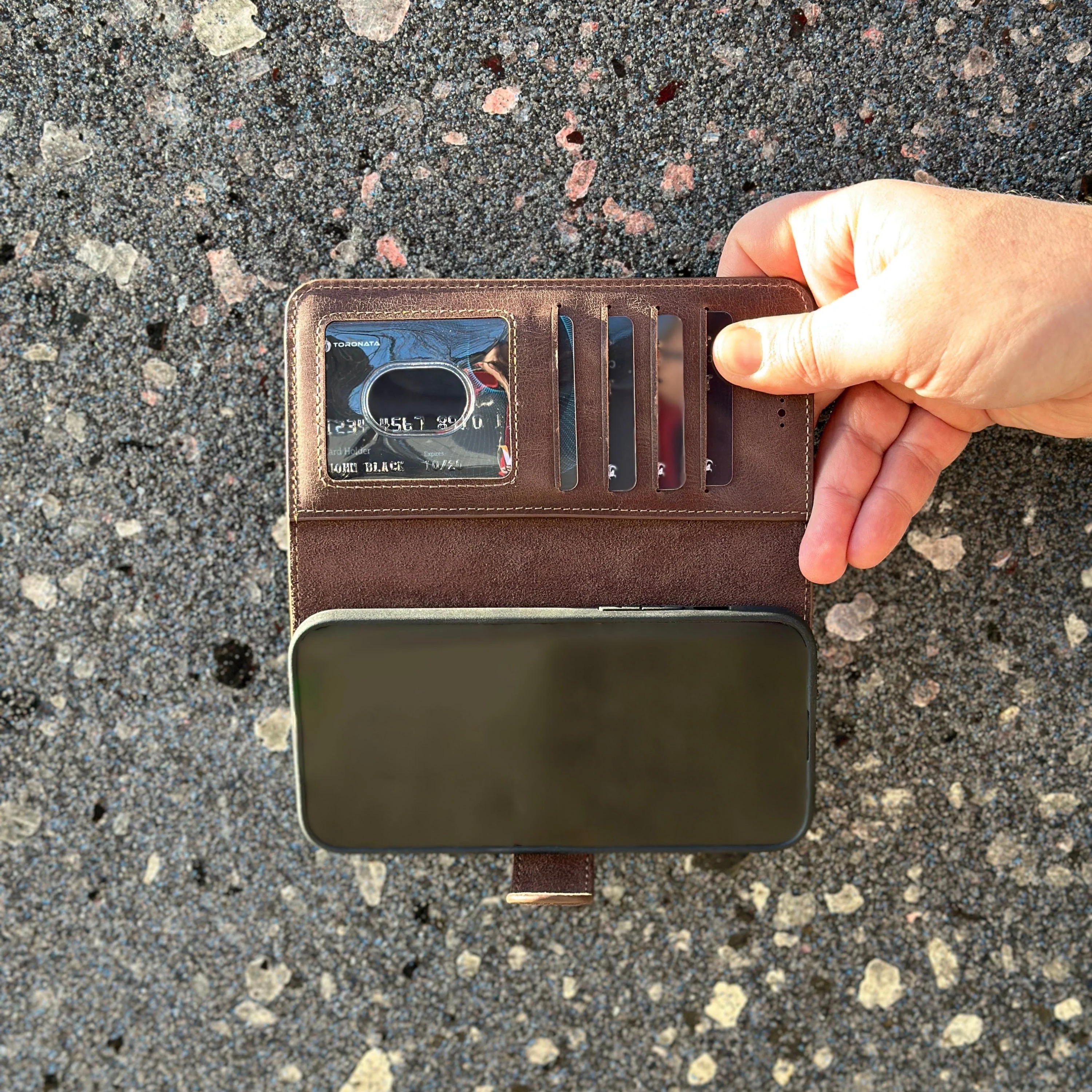 Vegas Premium Leather iPhone 15 Plus Wallet Case with MagSafe | Detachable RFID Blocking Luxury Wallet - Image 35