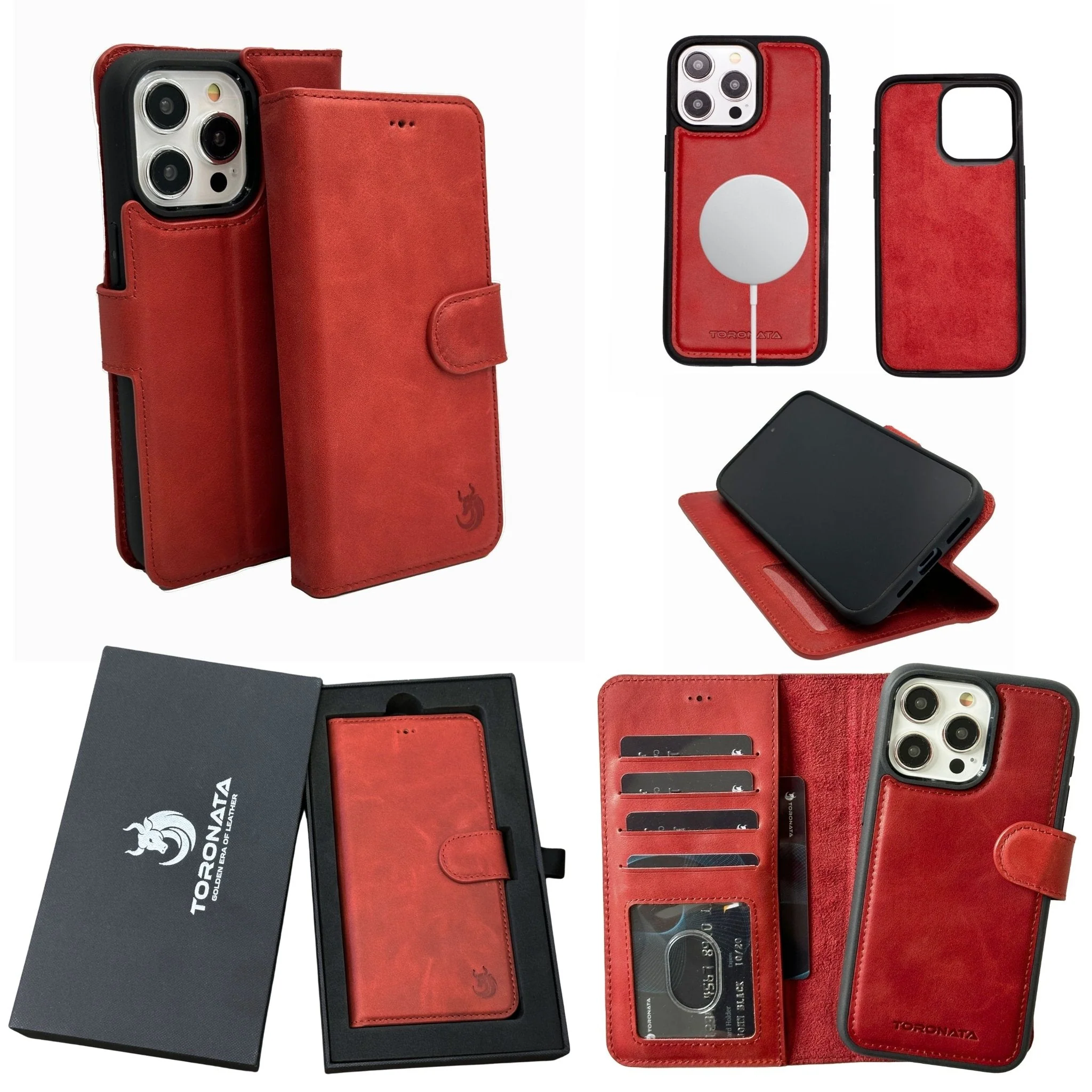 Vegas Premium Leather iPhone 15 Plus Wallet Case with MagSafe | Detachable RFID Blocking Luxury Wallet - Image 37