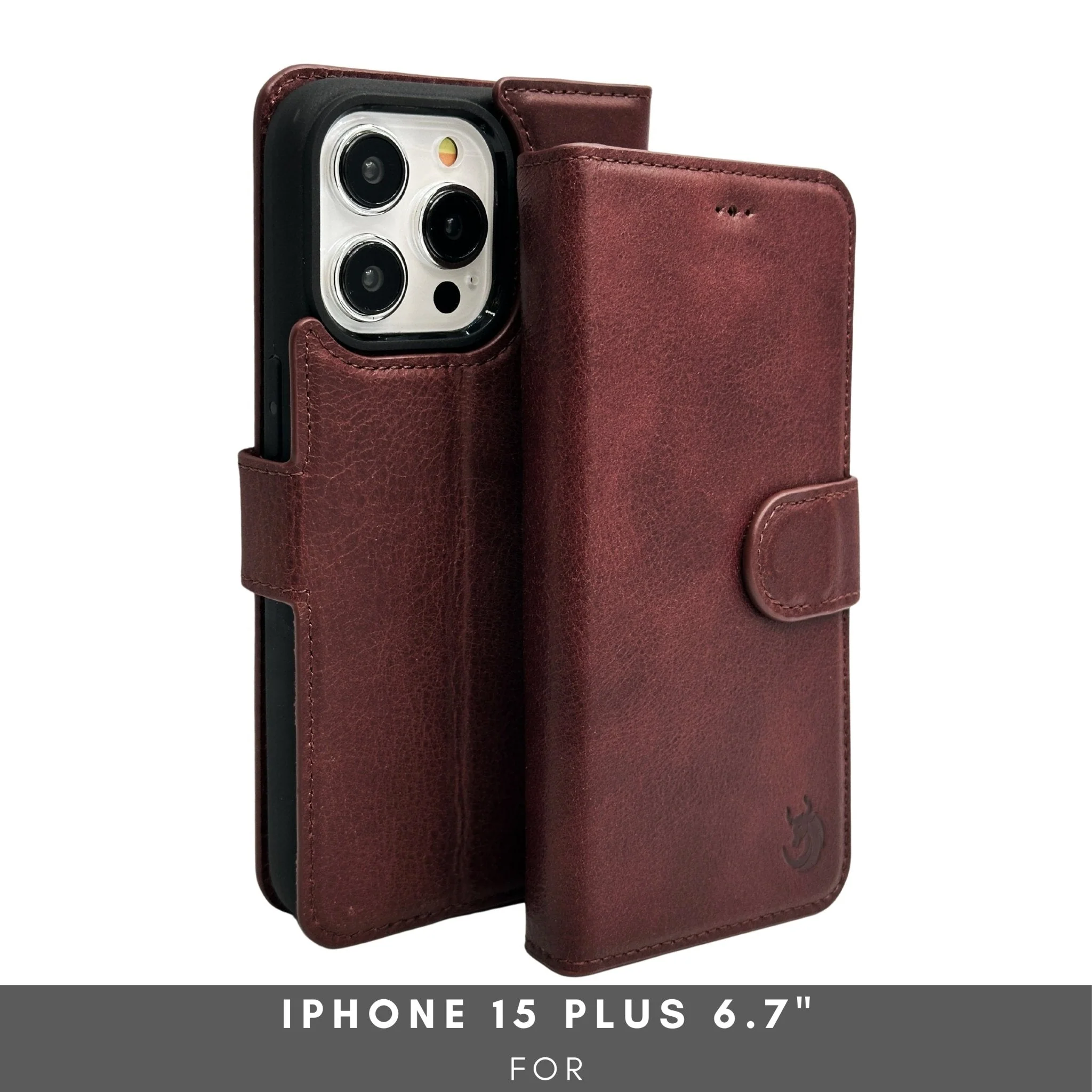 Vegas Premium Leather iPhone 15 Plus Wallet Case with MagSafe | Detachable RFID Blocking Luxury Wallet - Image 47