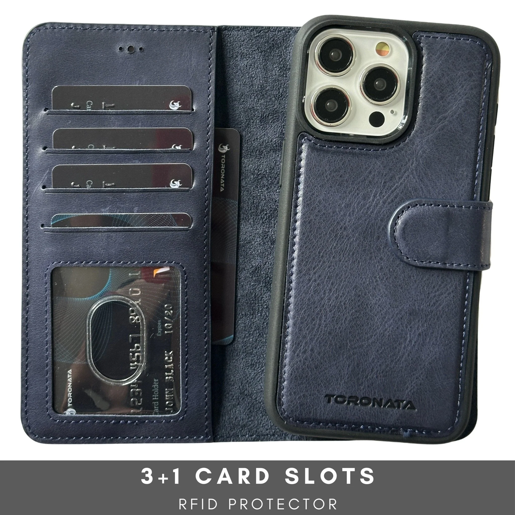Vegas Premium Leather iPhone 15 Pro Max Wallet Case with MagSafe | Detachable RFID Blocking Luxury Wallet - Image 21