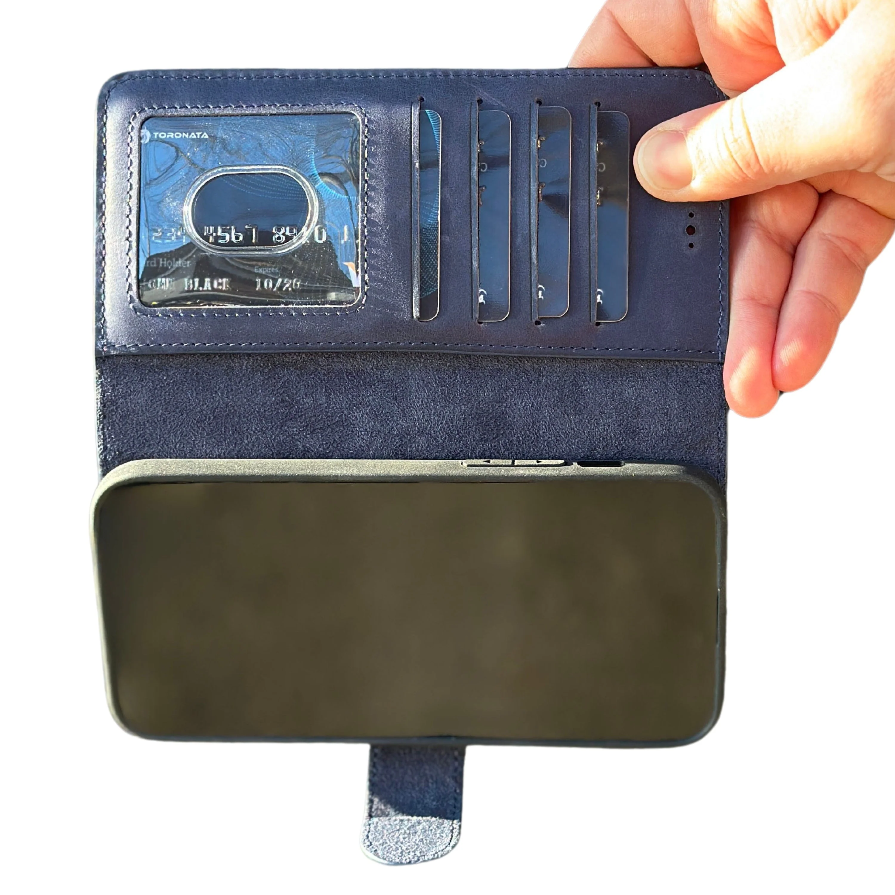 Vegas Premium Leather iPhone 15 Pro Max Wallet Case with MagSafe | Detachable RFID Blocking Luxury Wallet - Image 25