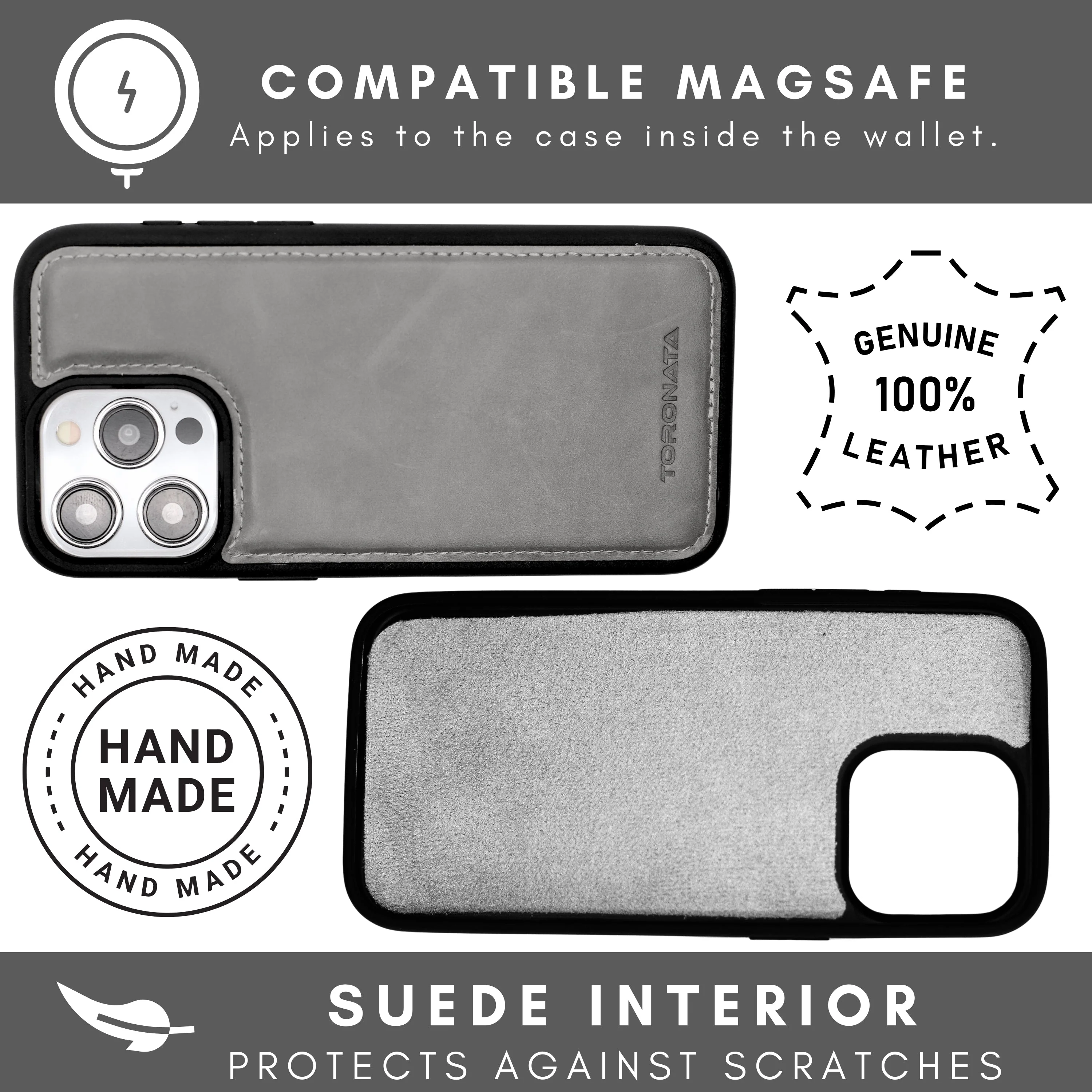 Vegas Premium Leather iPhone 15 Pro Max Wallet Case with MagSafe | Detachable RFID Blocking Luxury Wallet - Image 62