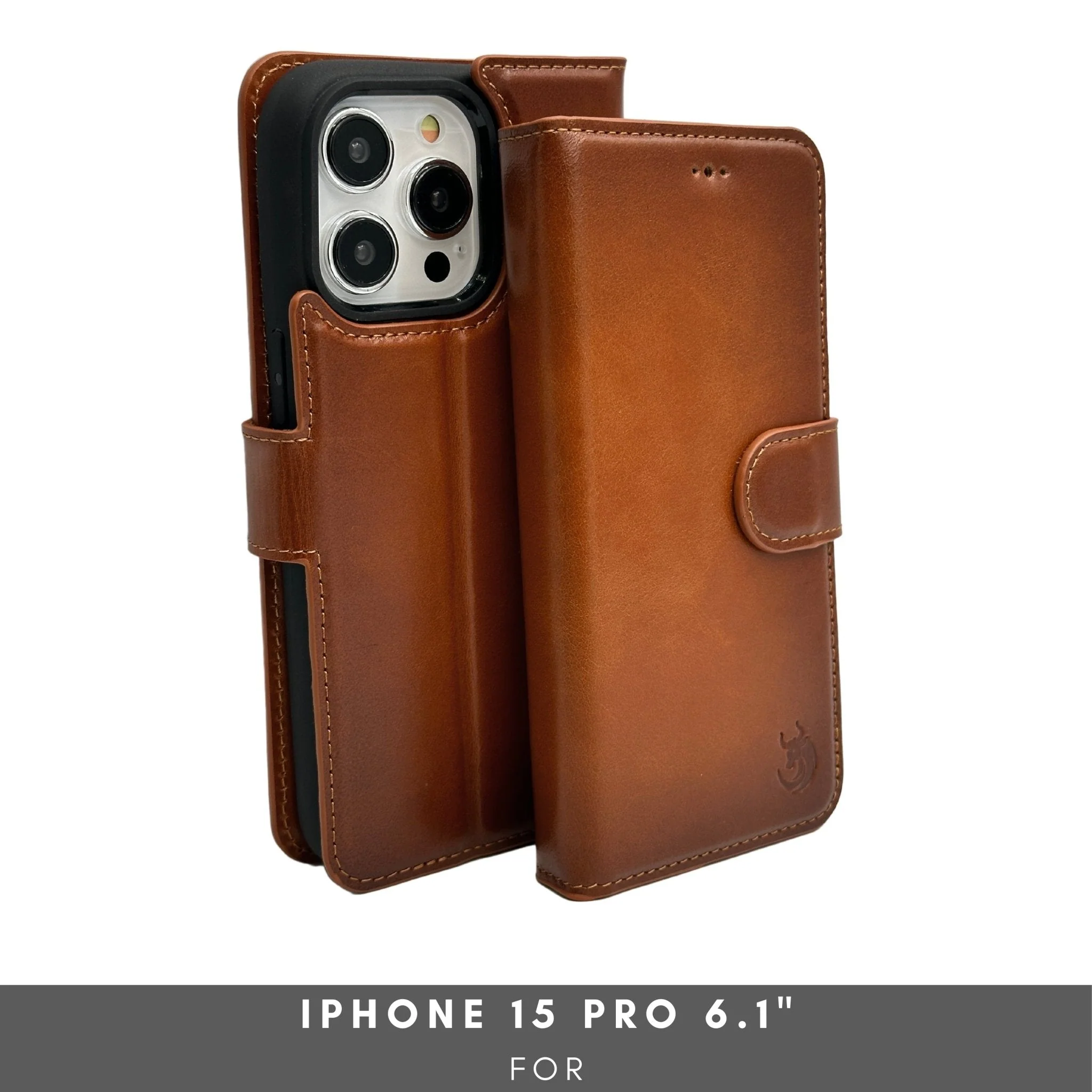 Vegas Premium Leather iPhone 15 Pro Wallet Case with MagSafe | Detachable RFID Blocking Luxury Wallet - Image 2
