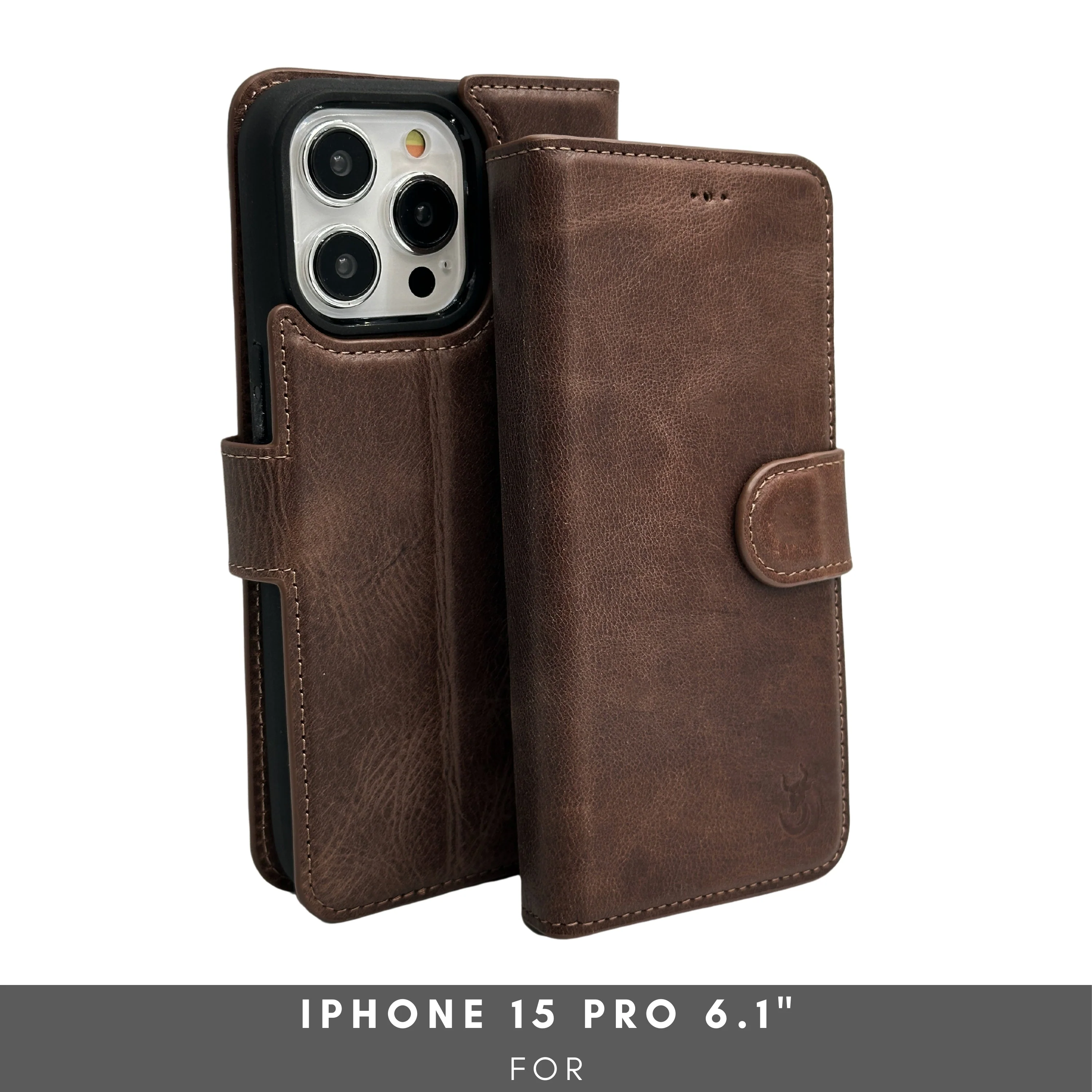 Vegas Premium Leather iPhone 15 Pro Wallet Case with MagSafe | Detachable RFID Blocking Luxury Wallet - Image 29