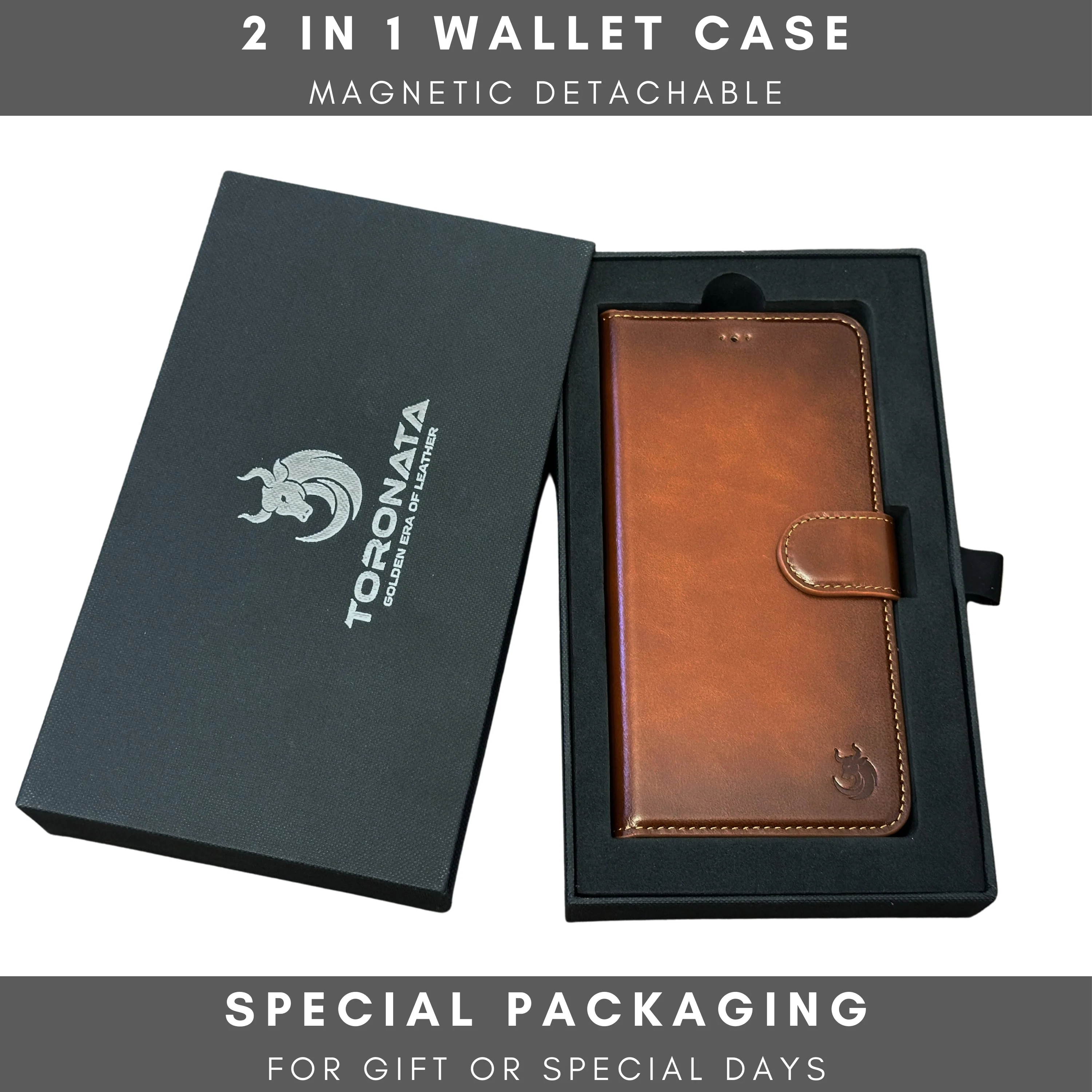 Vegas Premium Leather iPhone 15 Pro Wallet Case with MagSafe | Detachable RFID Blocking Luxury Wallet - Image 6