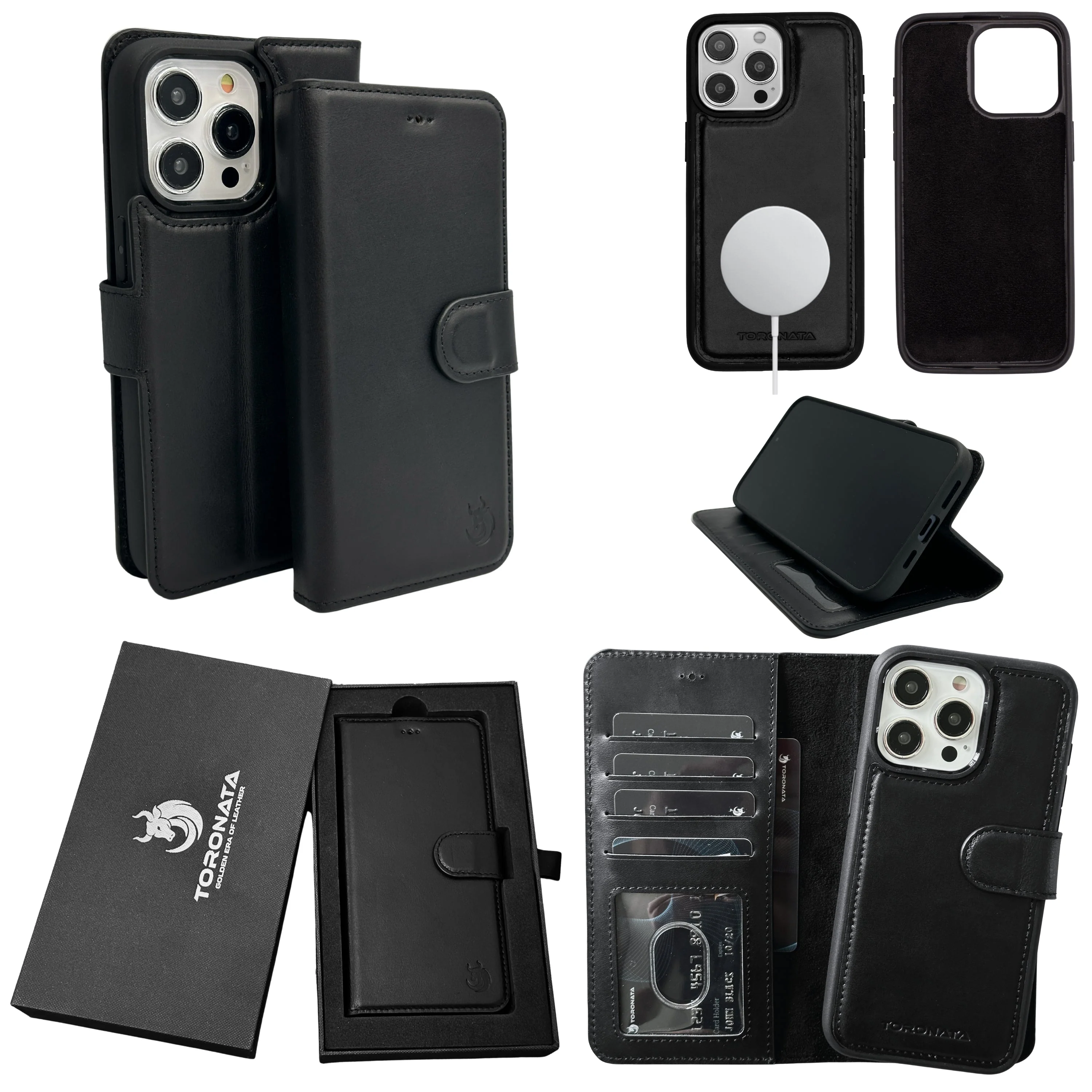 Vegas Premium Leather iPhone 15 Wallet Case with MagSafe | Detachable RFID Blocking Luxury Wallet - Image 10