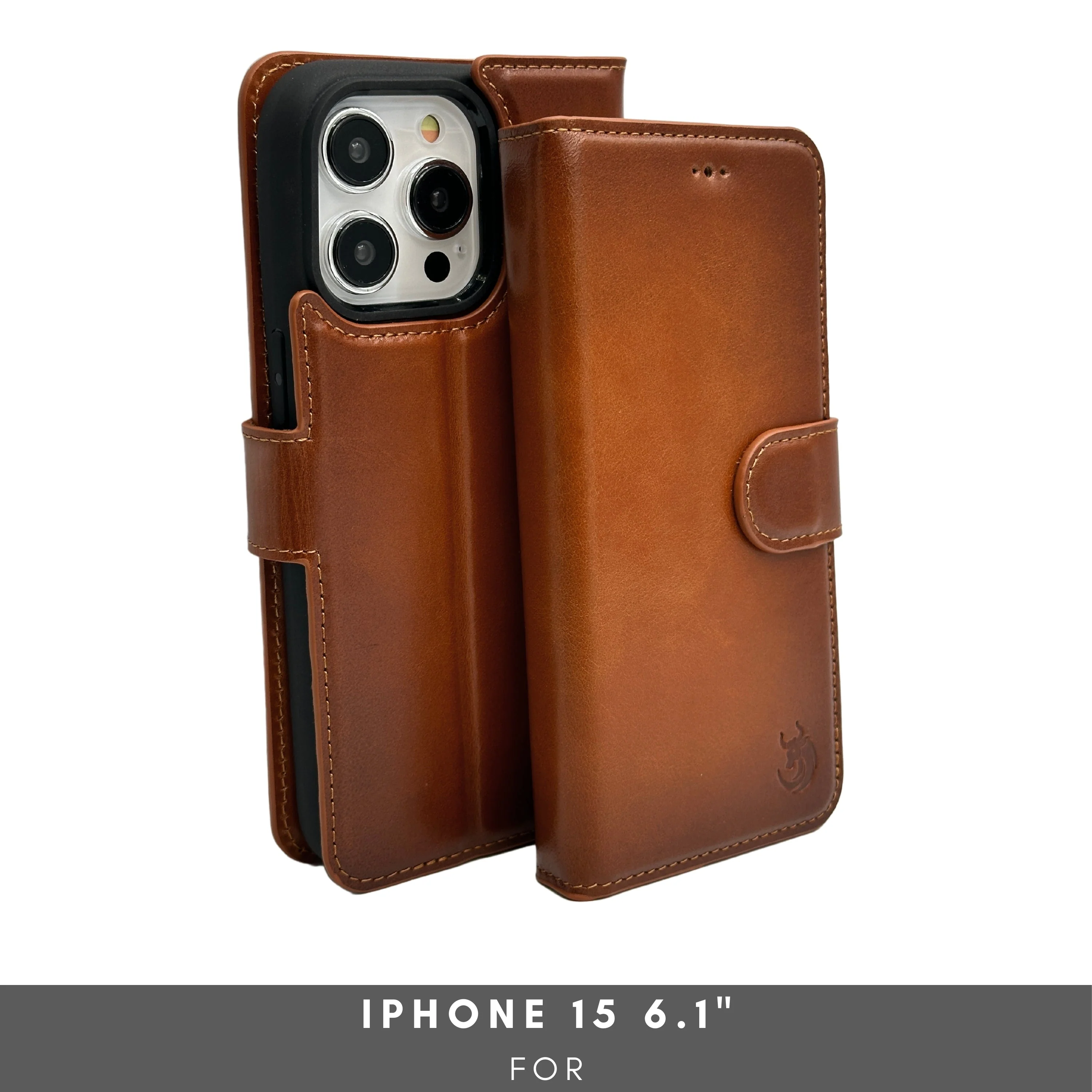 Vegas Premium Leather iPhone 15 Wallet Case with MagSafe | Detachable RFID Blocking Luxury Wallet - Image 2