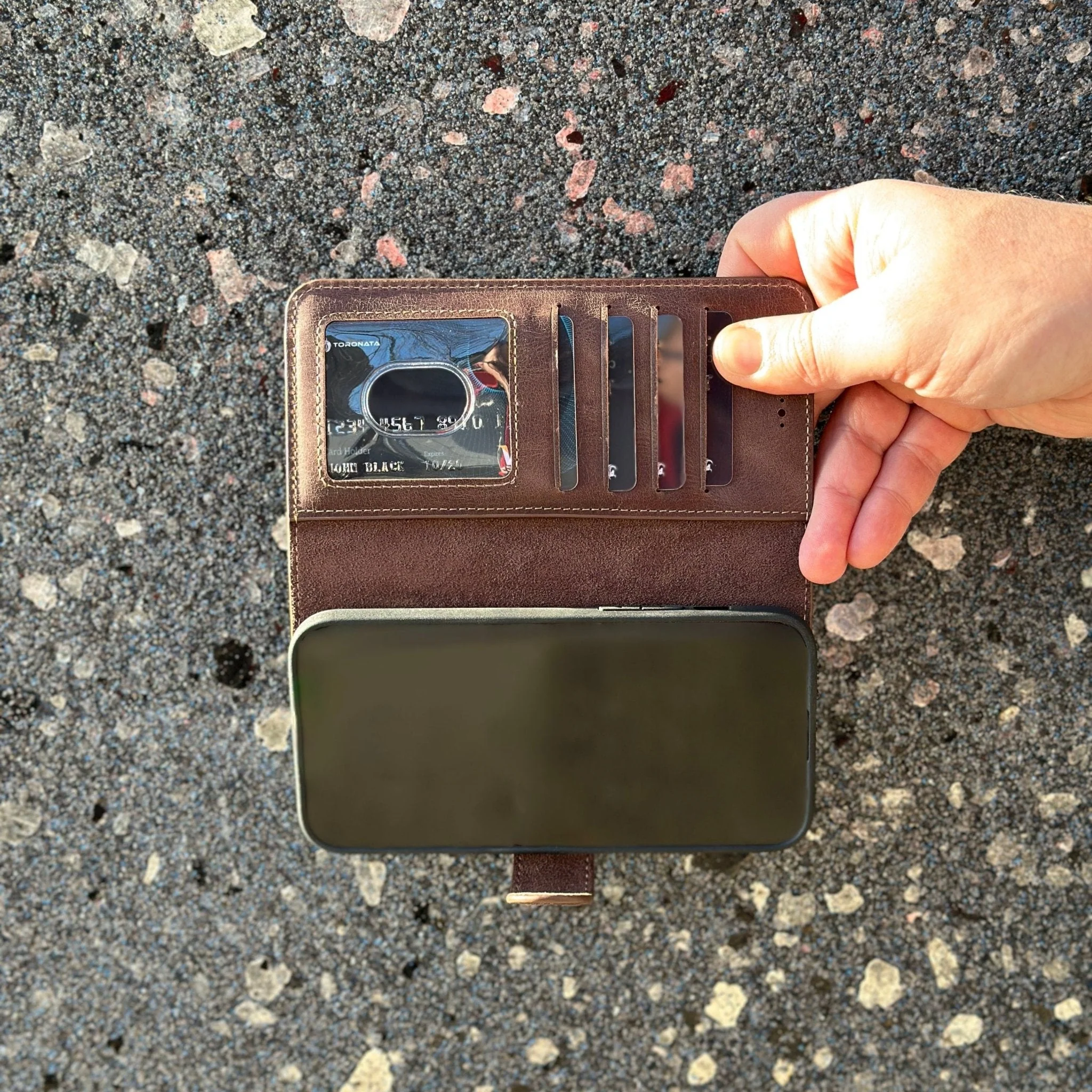 Vegas Premium Leather iPhone 15 Wallet Case with MagSafe | Detachable RFID Blocking Luxury Wallet - Image 35
