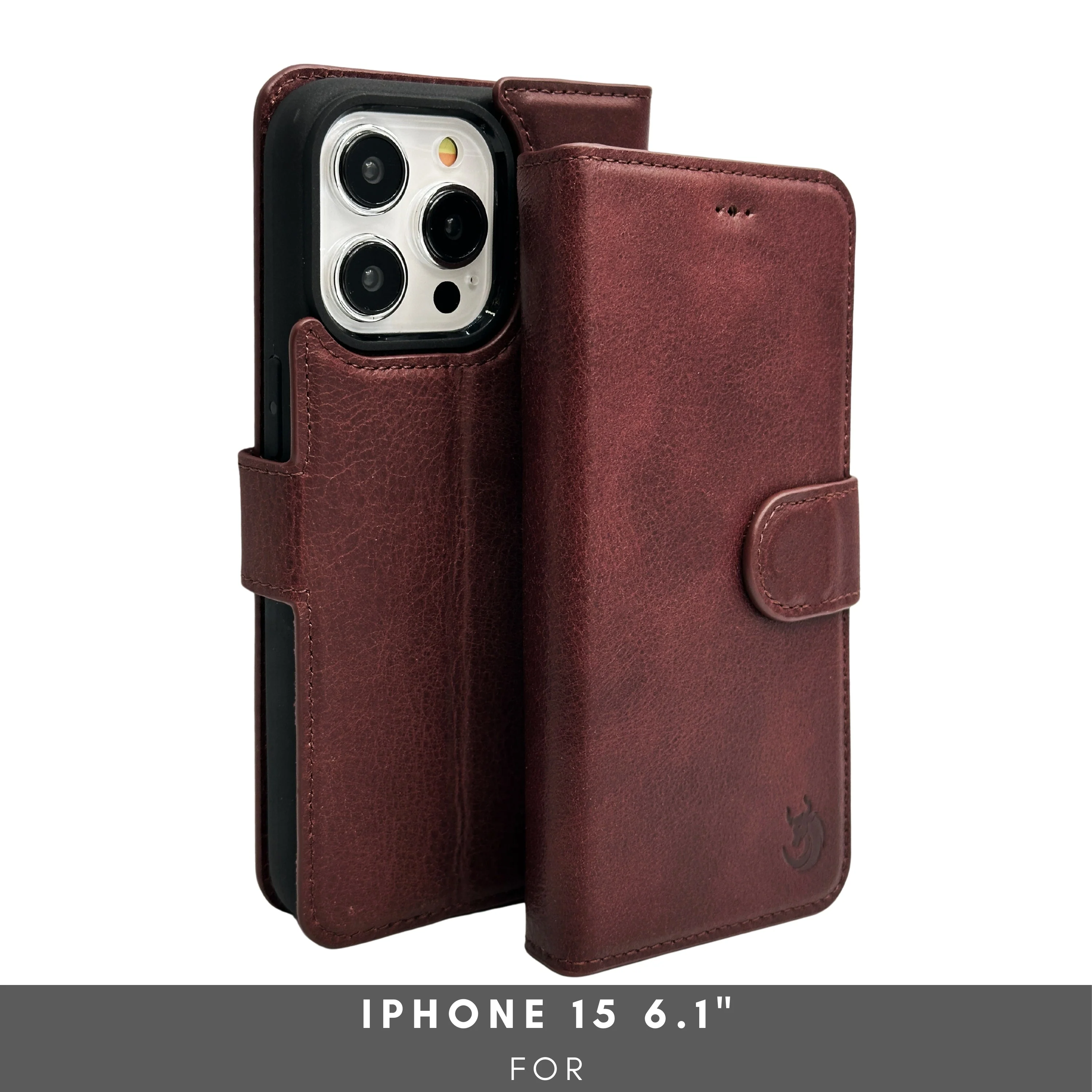 Vegas Premium Leather iPhone 15 Wallet Case with MagSafe | Detachable RFID Blocking Luxury Wallet - Image 47
