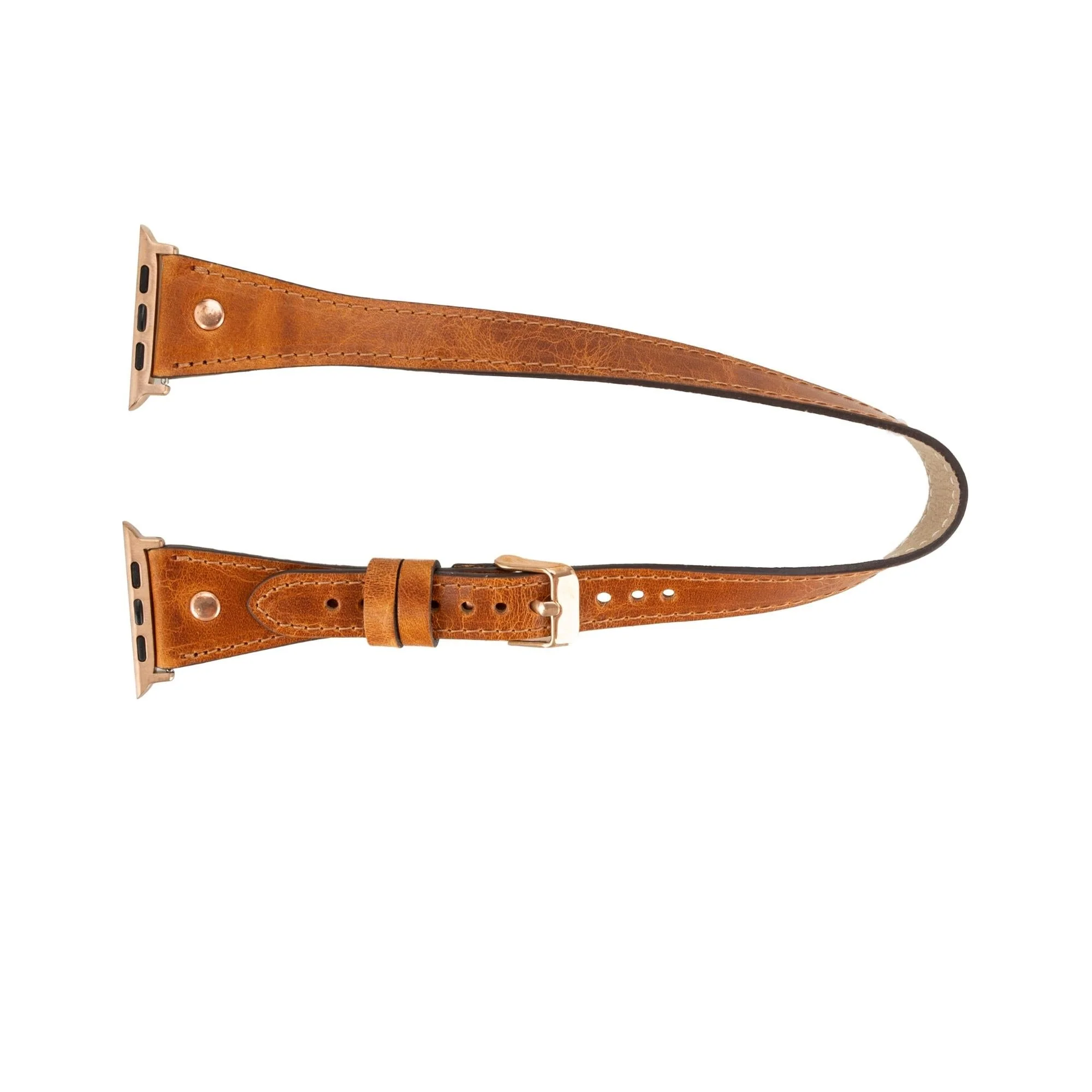 Vernon Double Tour Leather Bands for Apple Watch 9, Ultra 2 and SE - Image 20