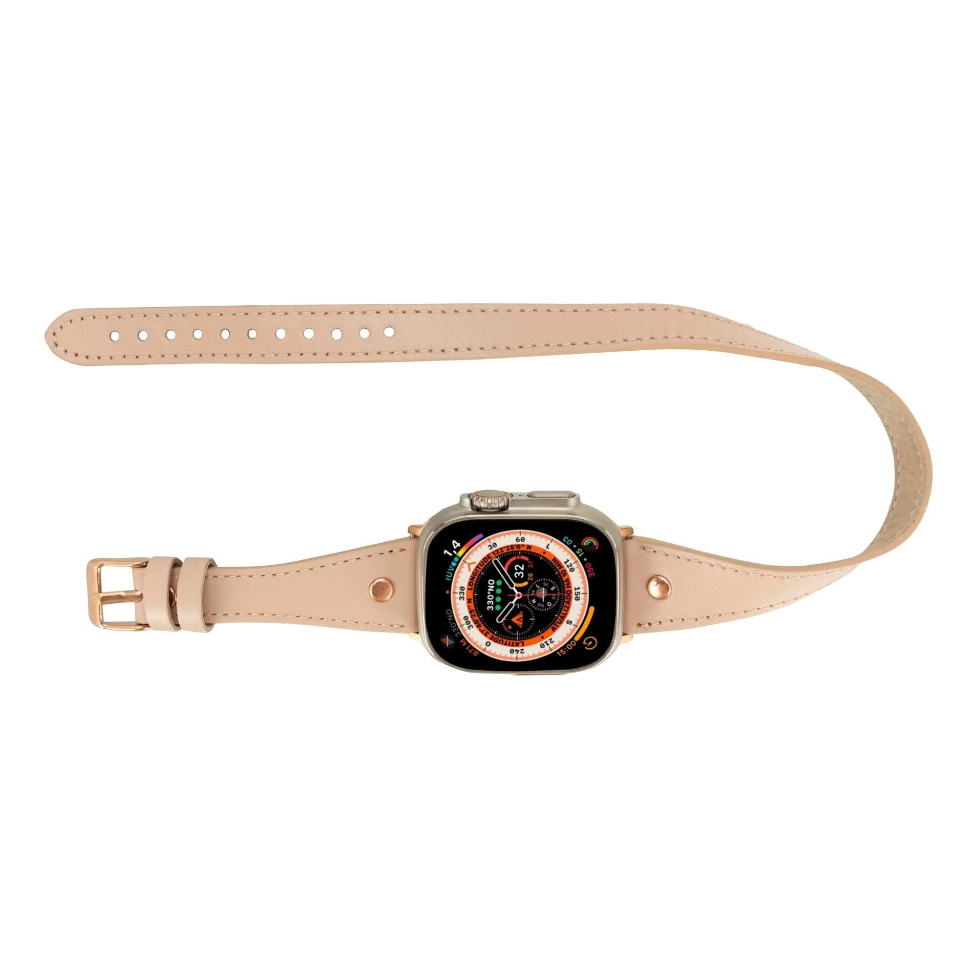 Vernon Double Tour Leather Bands for Apple Watch 9, Ultra 2 and SE - Image 23