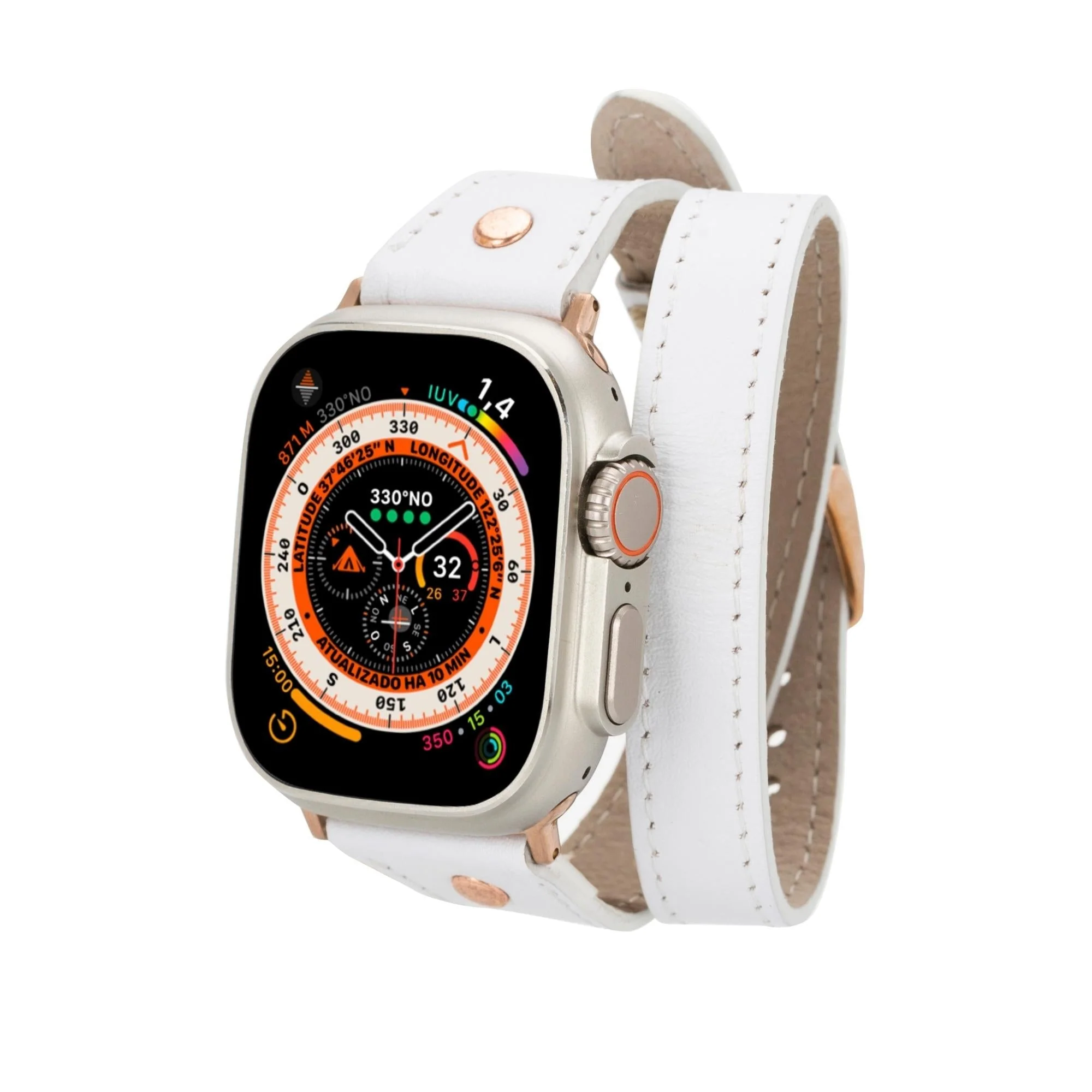 Vernon Double Tour Leather Bands for Apple Watch 9, Ultra 2 and SE - Image 25