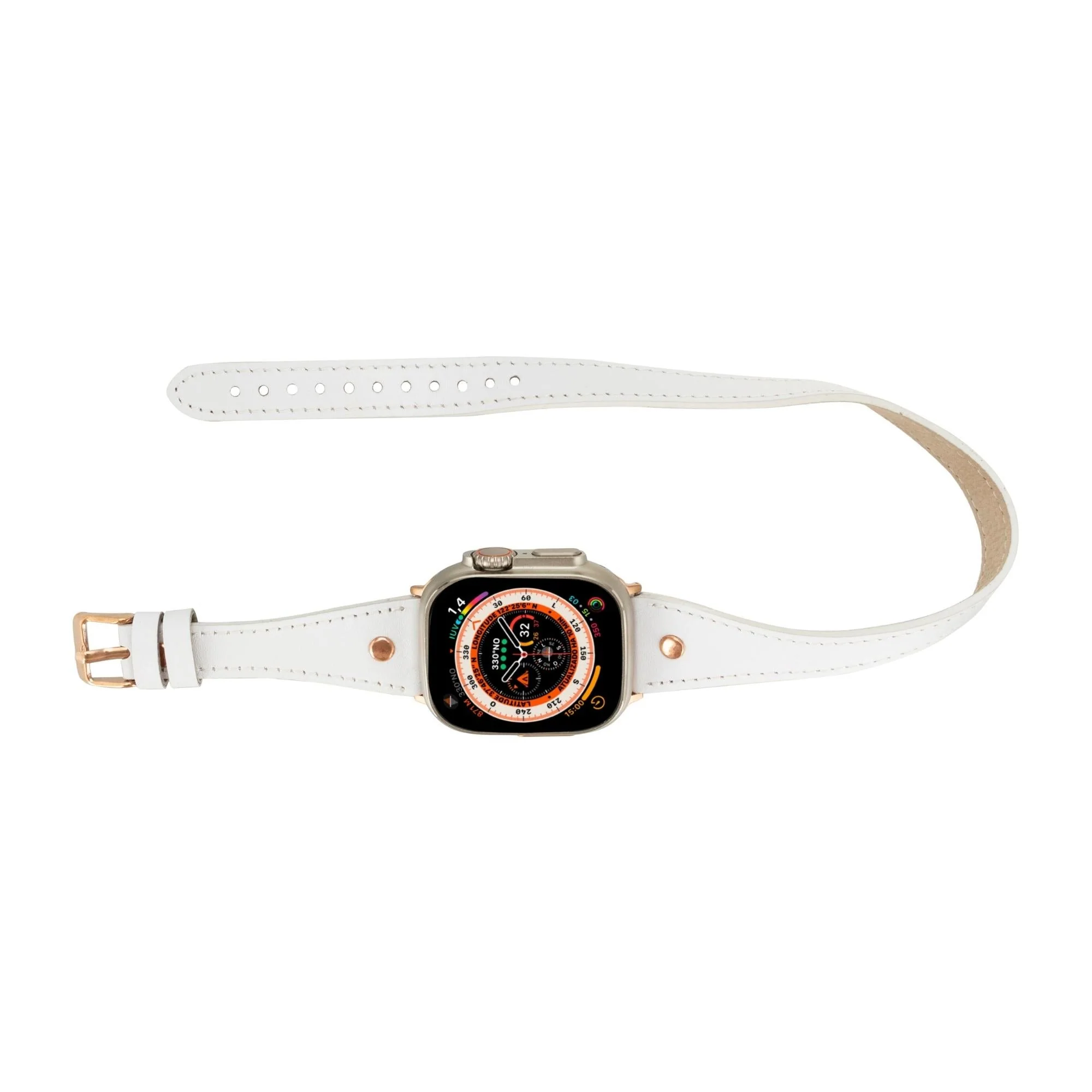 Vernon Double Tour Leather Bands for Apple Watch 9, Ultra 2 and SE - Image 27