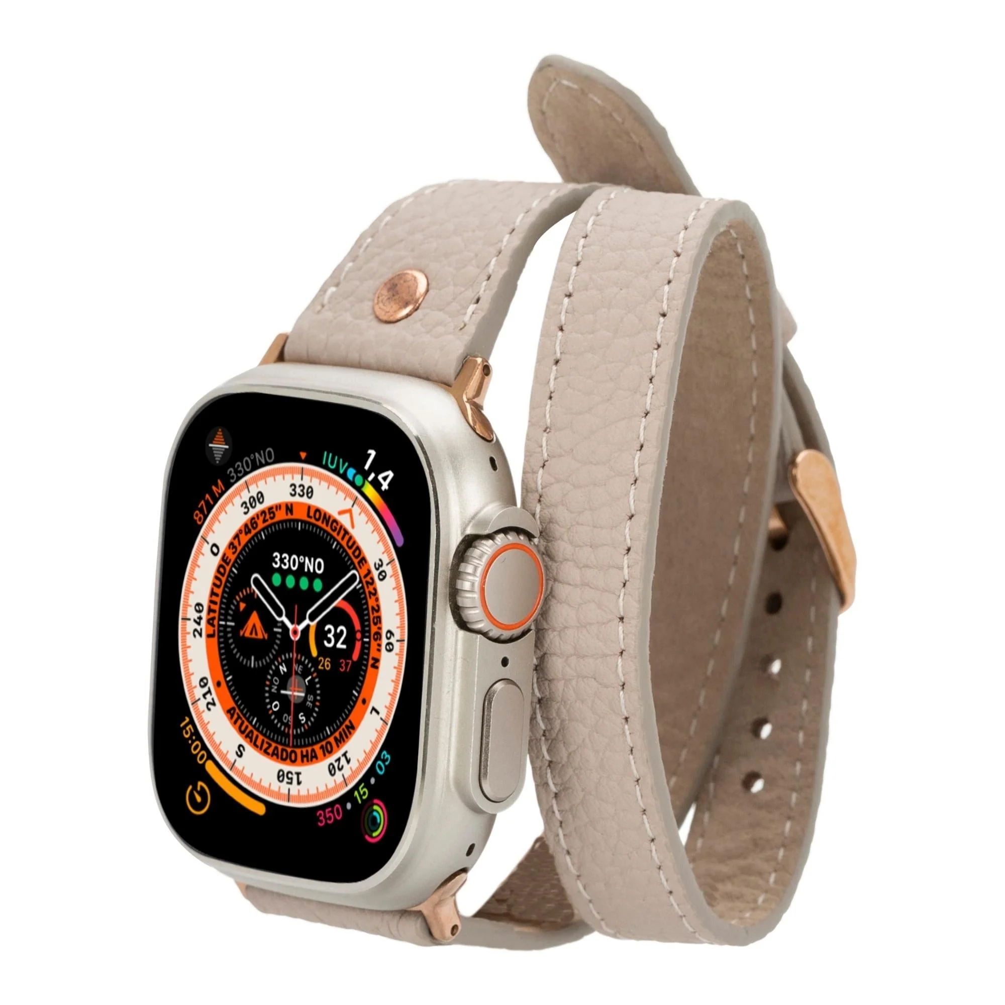 Vernon Double Tour Leather Bands for Apple Watch 9, Ultra 2 and SE - Image 29