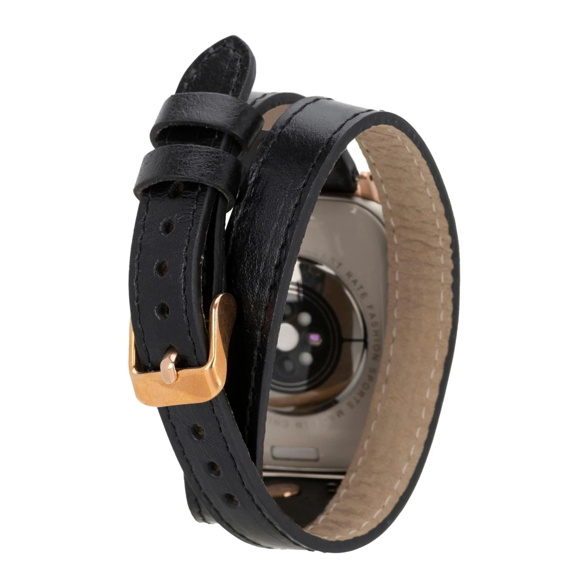 Vernon Double Tour Leather Bands for Apple Watch 9, Ultra 2 and SE - Image 6