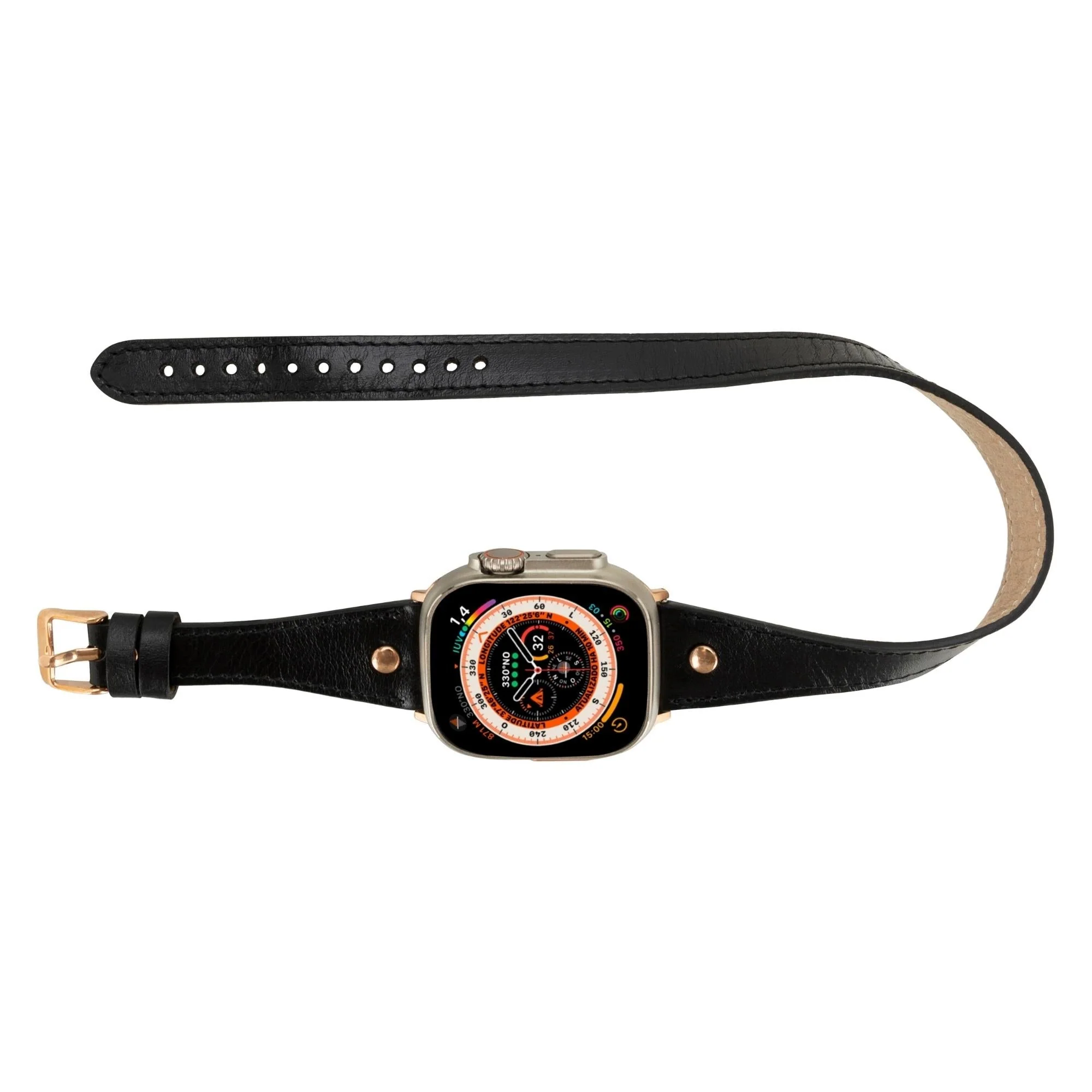 Vernon Double Tour Leather Bands for Apple Watch 9, Ultra 2 and SE - Image 7