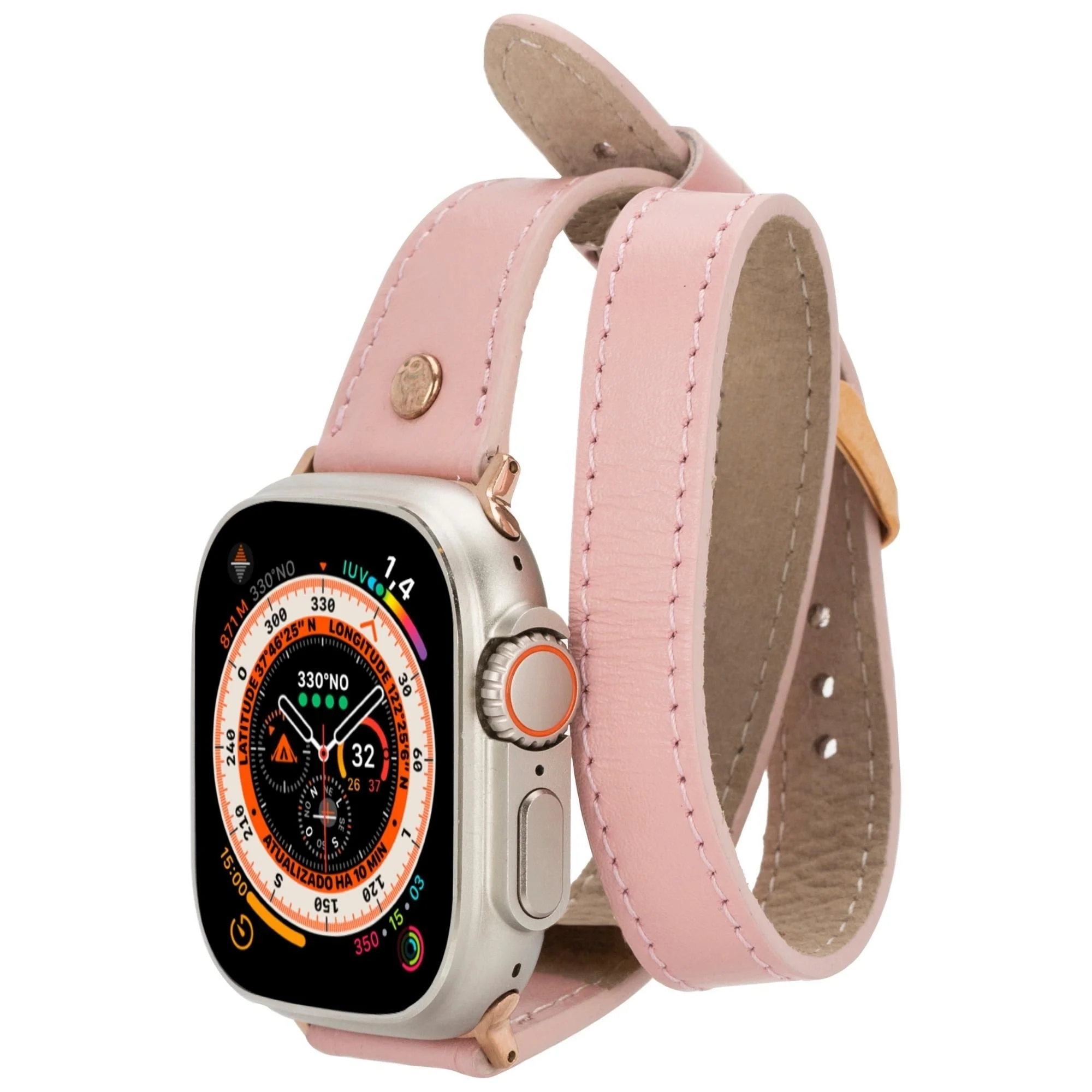Vernon Double Tour Leather Bands for Apple Watch 9, Ultra 2 and SE - Image 9