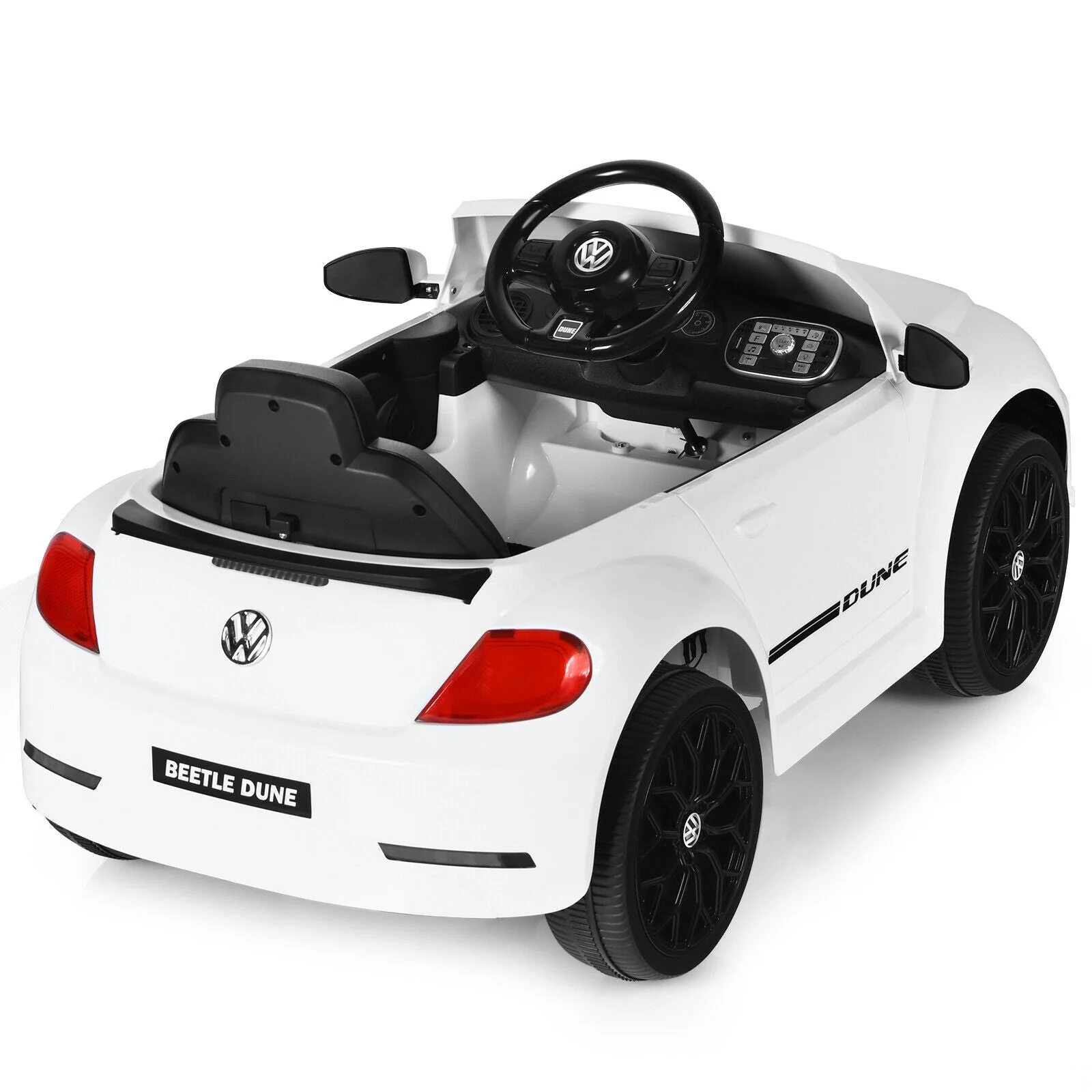 Volkswagen Beetle Kids Electric Ride On Car with Remote Control-White - Image 7