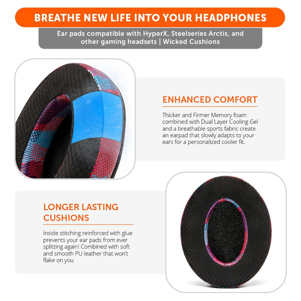 WC FreeZe - Hybrid Cooling Gel Infused Gaming Earpads - Image 23