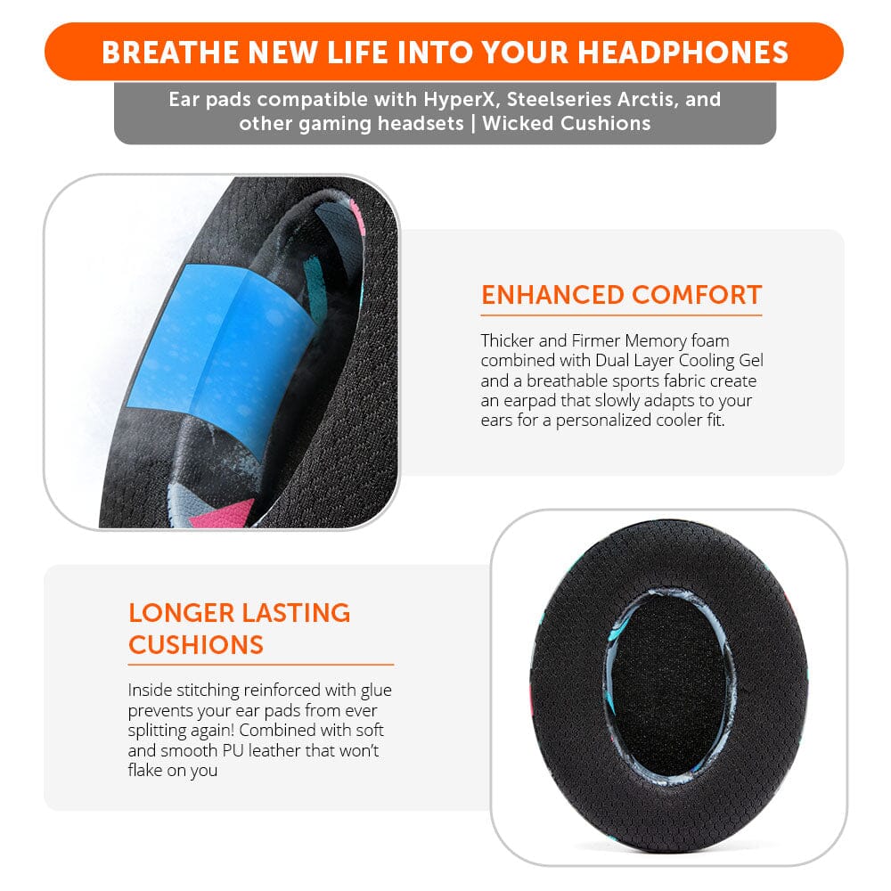 WC FreeZe - Hybrid Cooling Gel Infused Gaming Earpads - Image 58