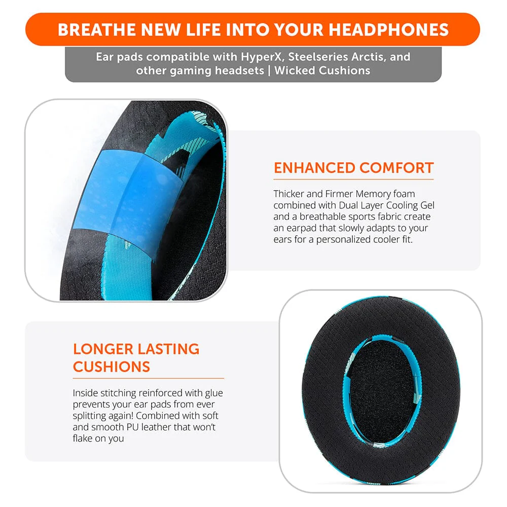 WC FreeZe - Hybrid Cooling Gel Infused Gaming Earpads - Image 79