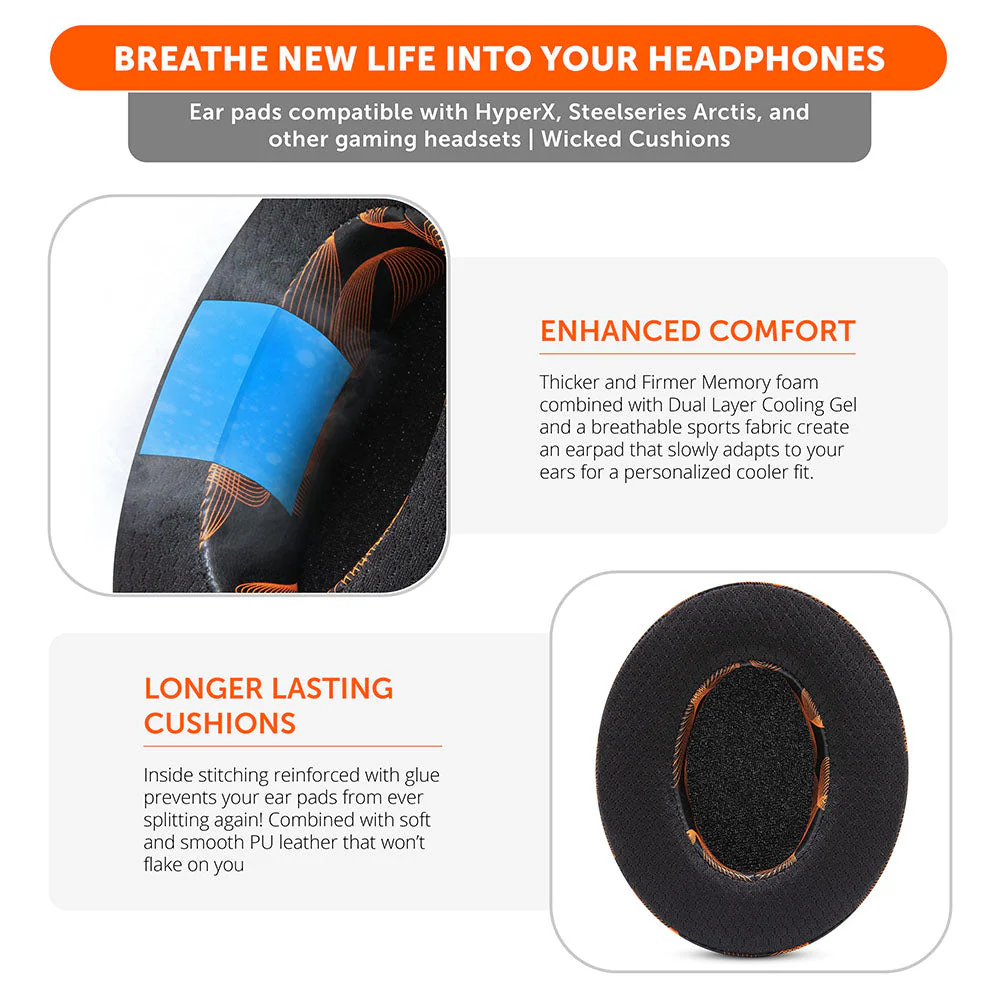 WC FreeZe - Hybrid Cooling Gel Infused Gaming Earpads - Image 86