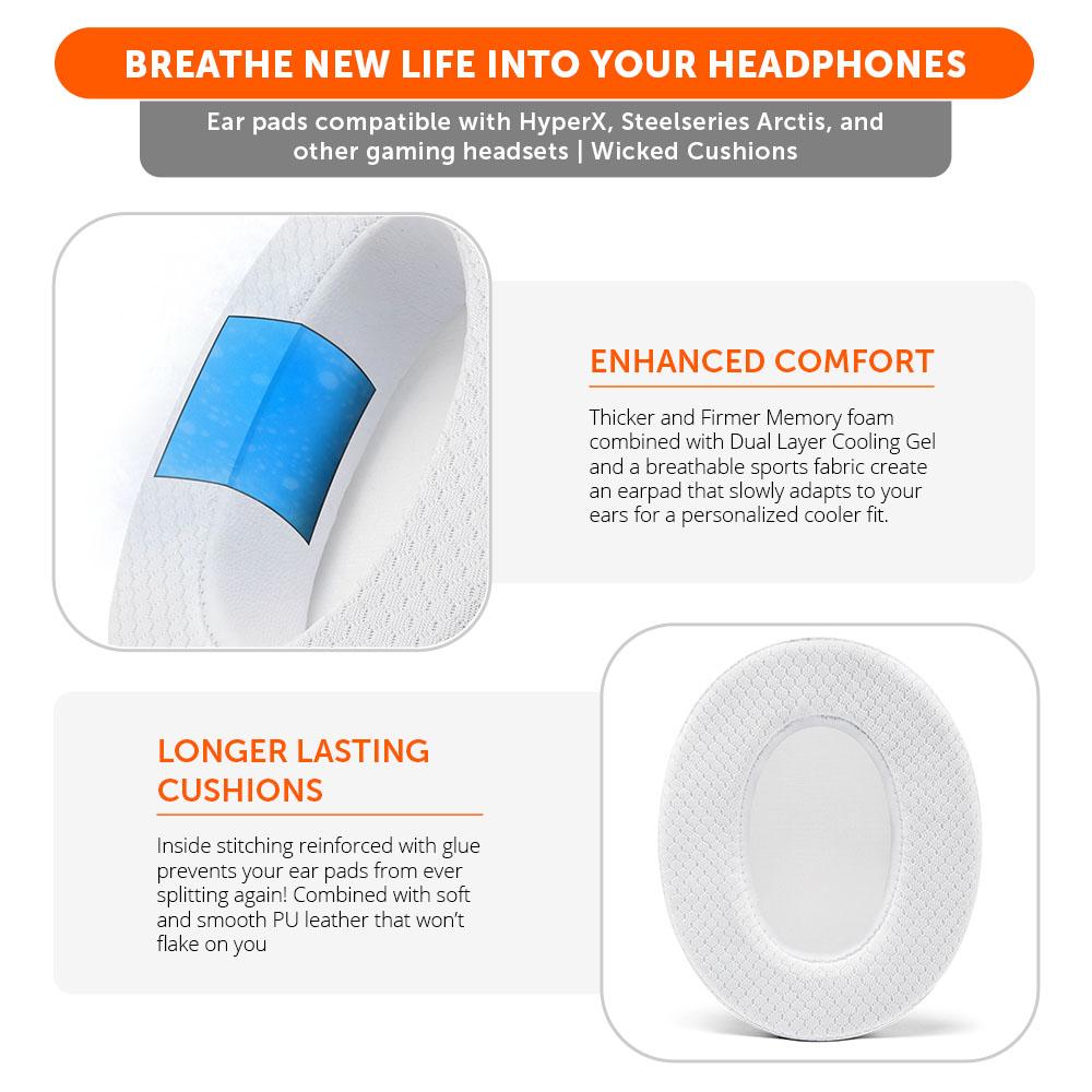 WC FreeZe - Hybrid Cooling Gel Infused Gaming Earpads - Image 9