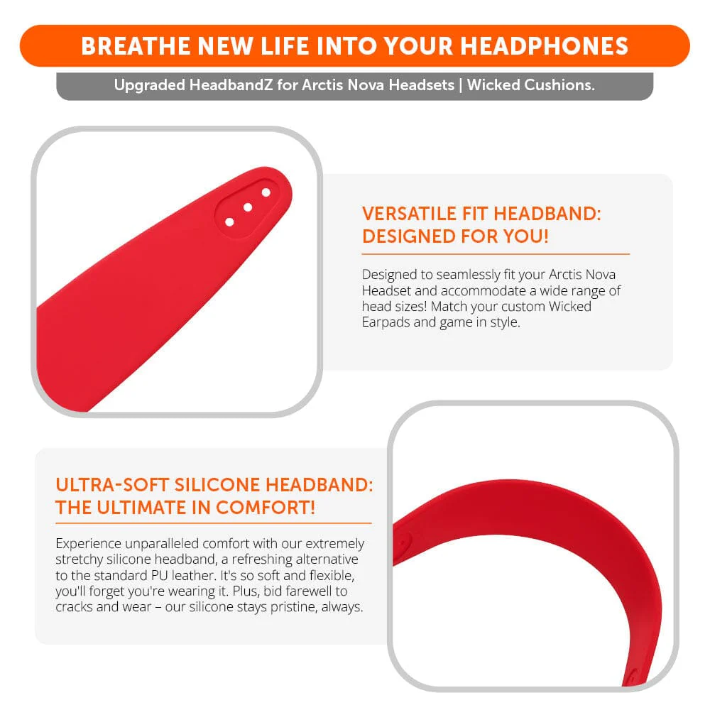 WC Silicone HeadbandZ for Arctis Nova Headsets - Image 70