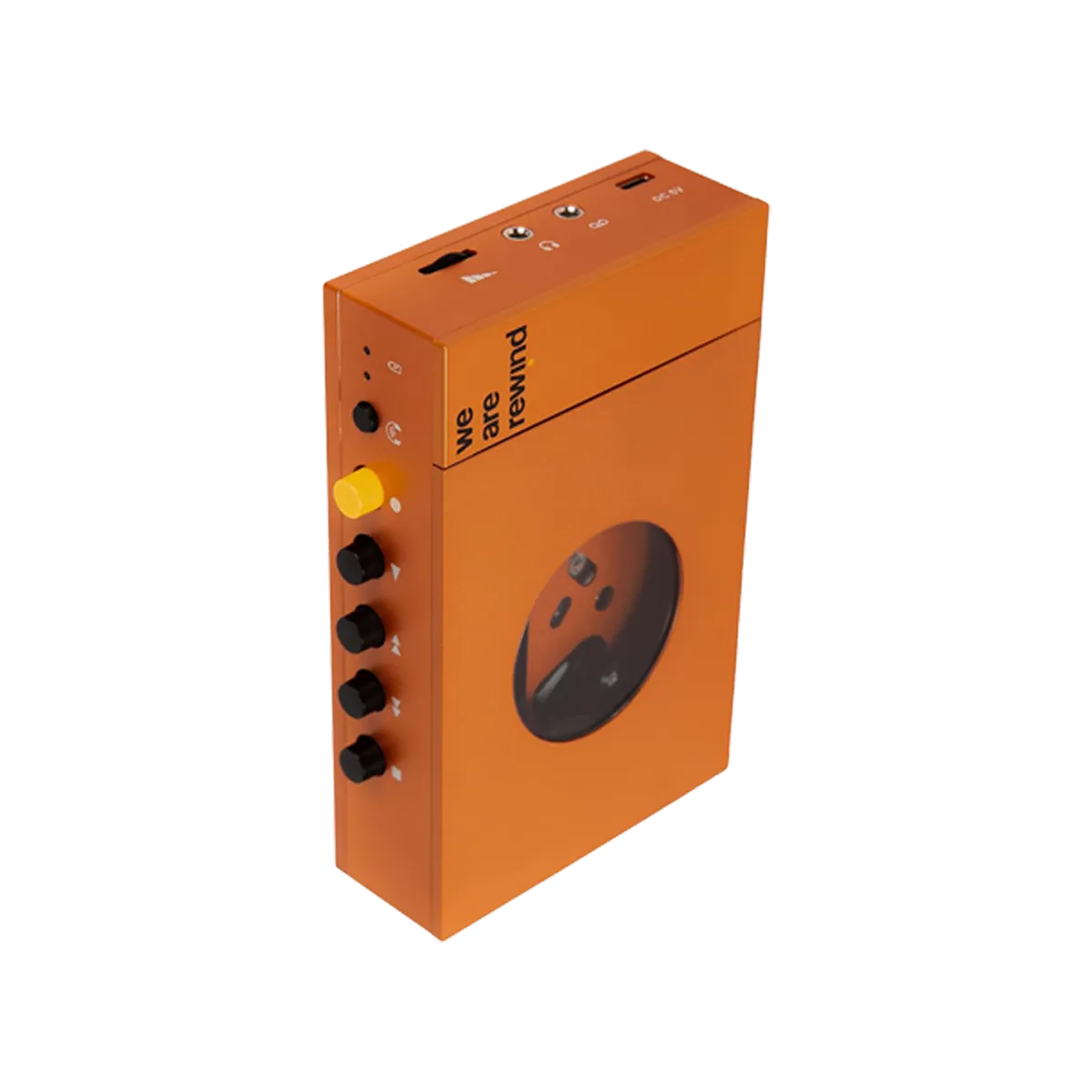 We are Rewind Portable Cassette Player - Cassette Tape Recorder (Serge, Orange) - Image 3