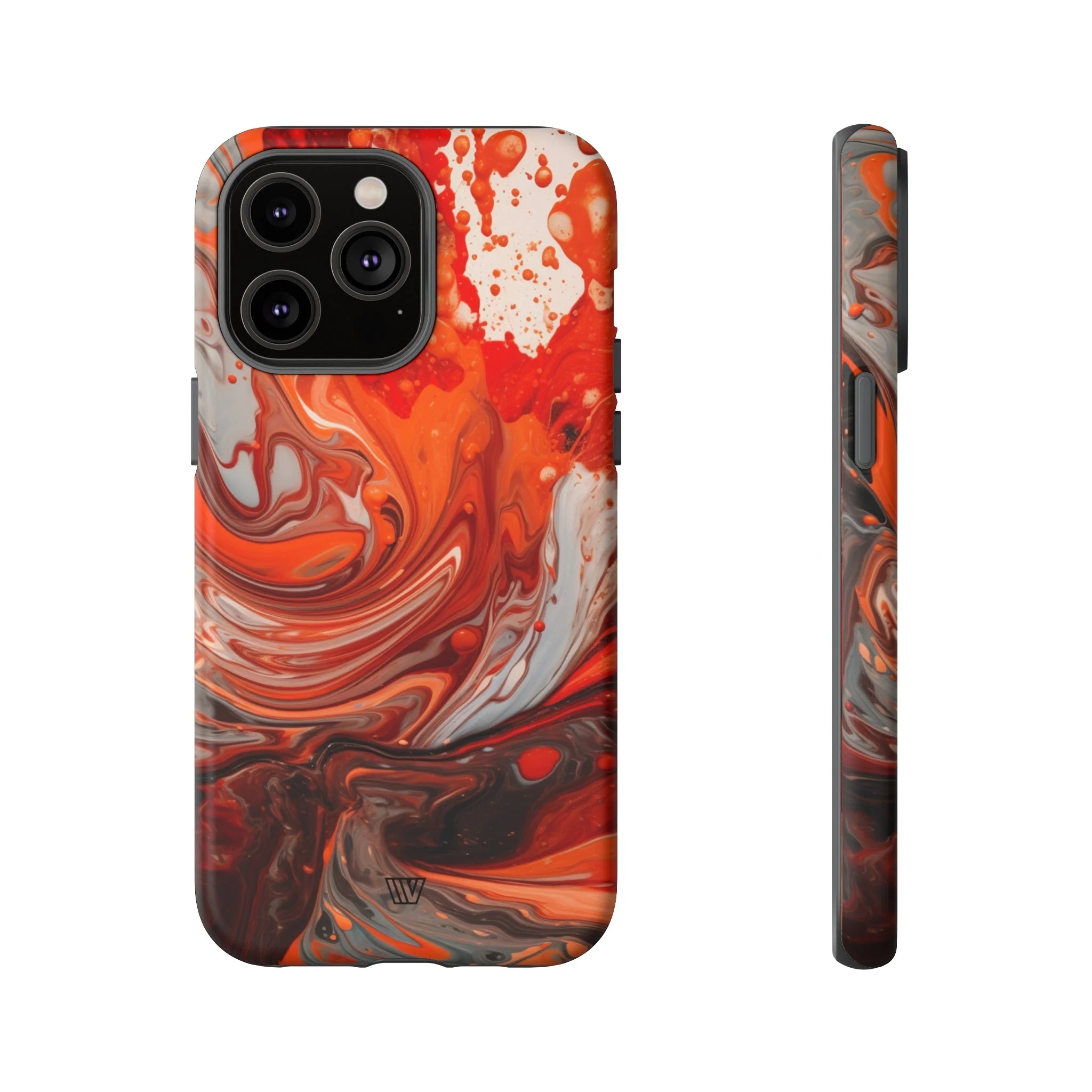 WHITE FIRE PAINT SWIRL | Tough Phone Case - Image 12