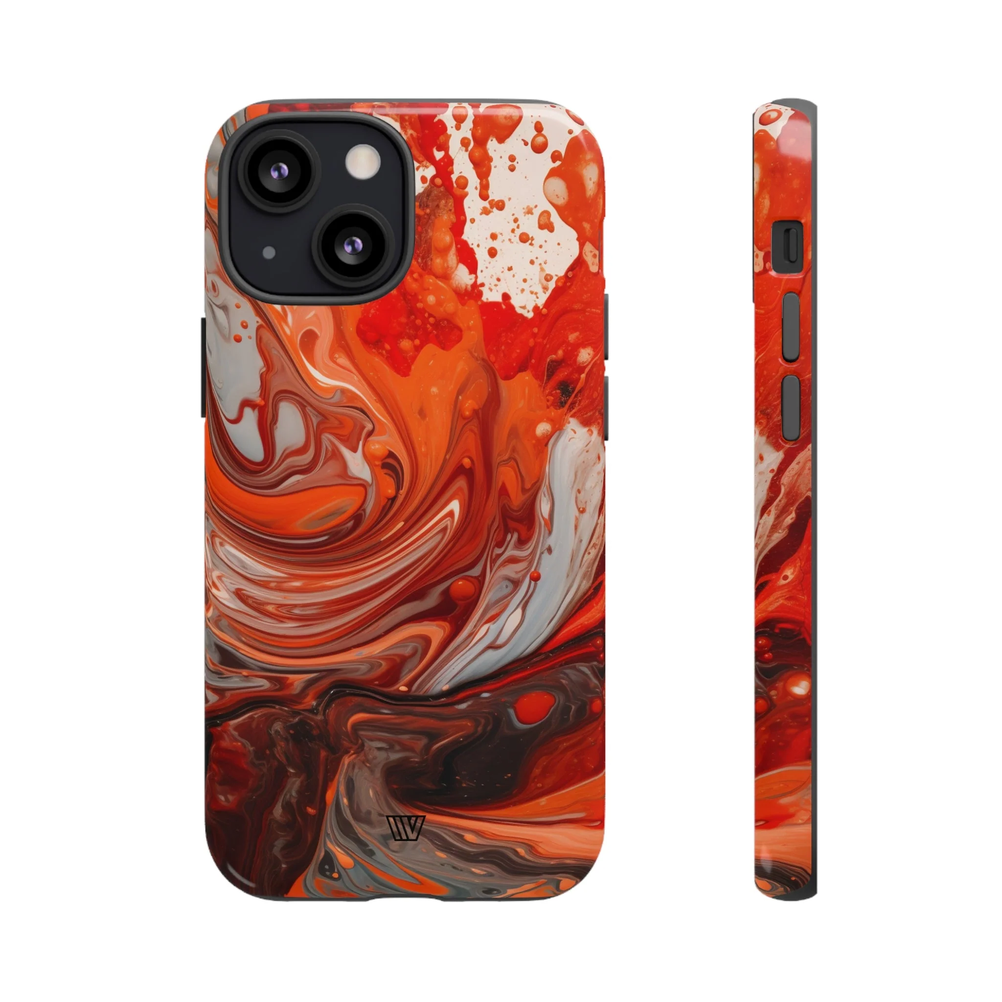 WHITE FIRE PAINT SWIRL | Tough Phone Case - Image 15