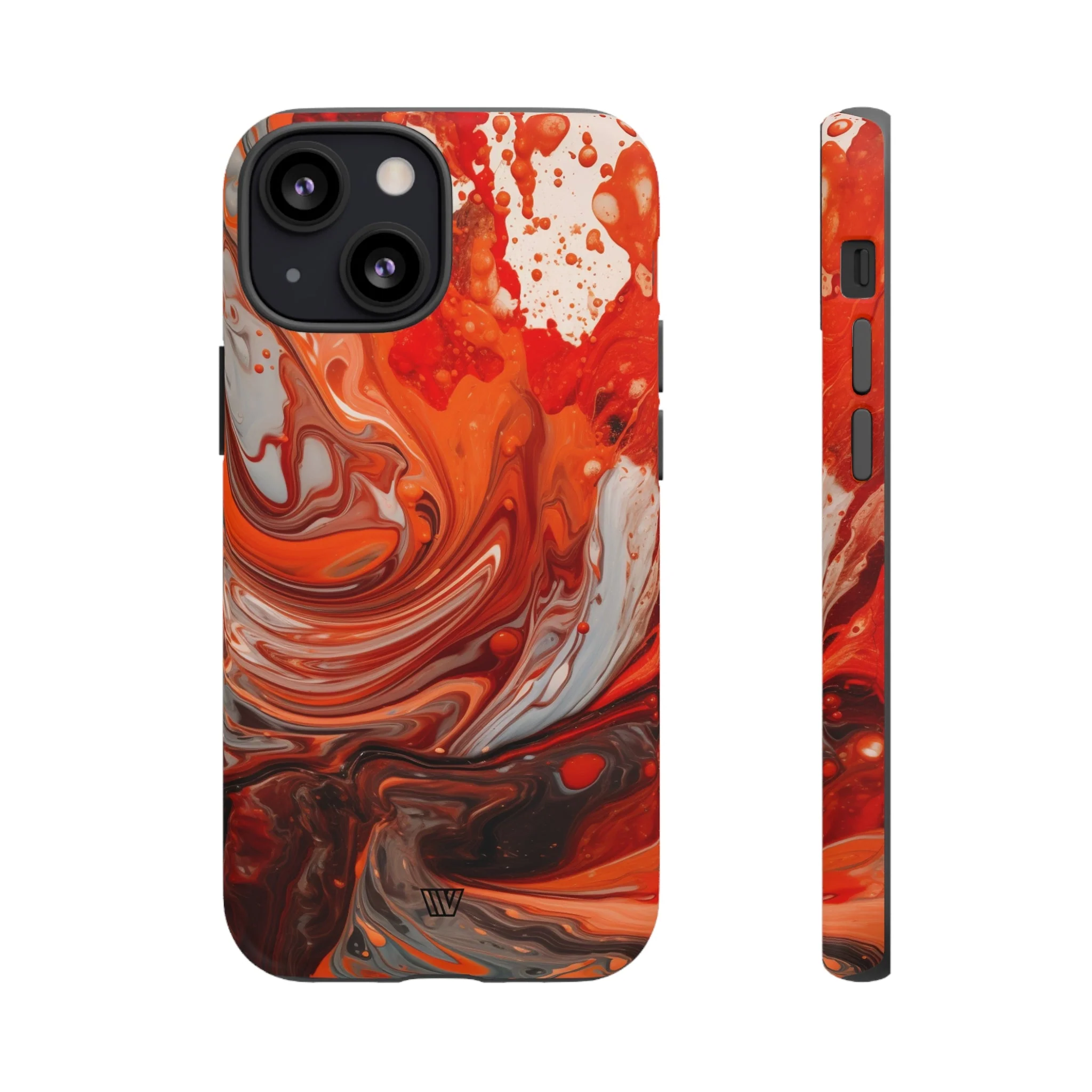 WHITE FIRE PAINT SWIRL | Tough Phone Case - Image 16